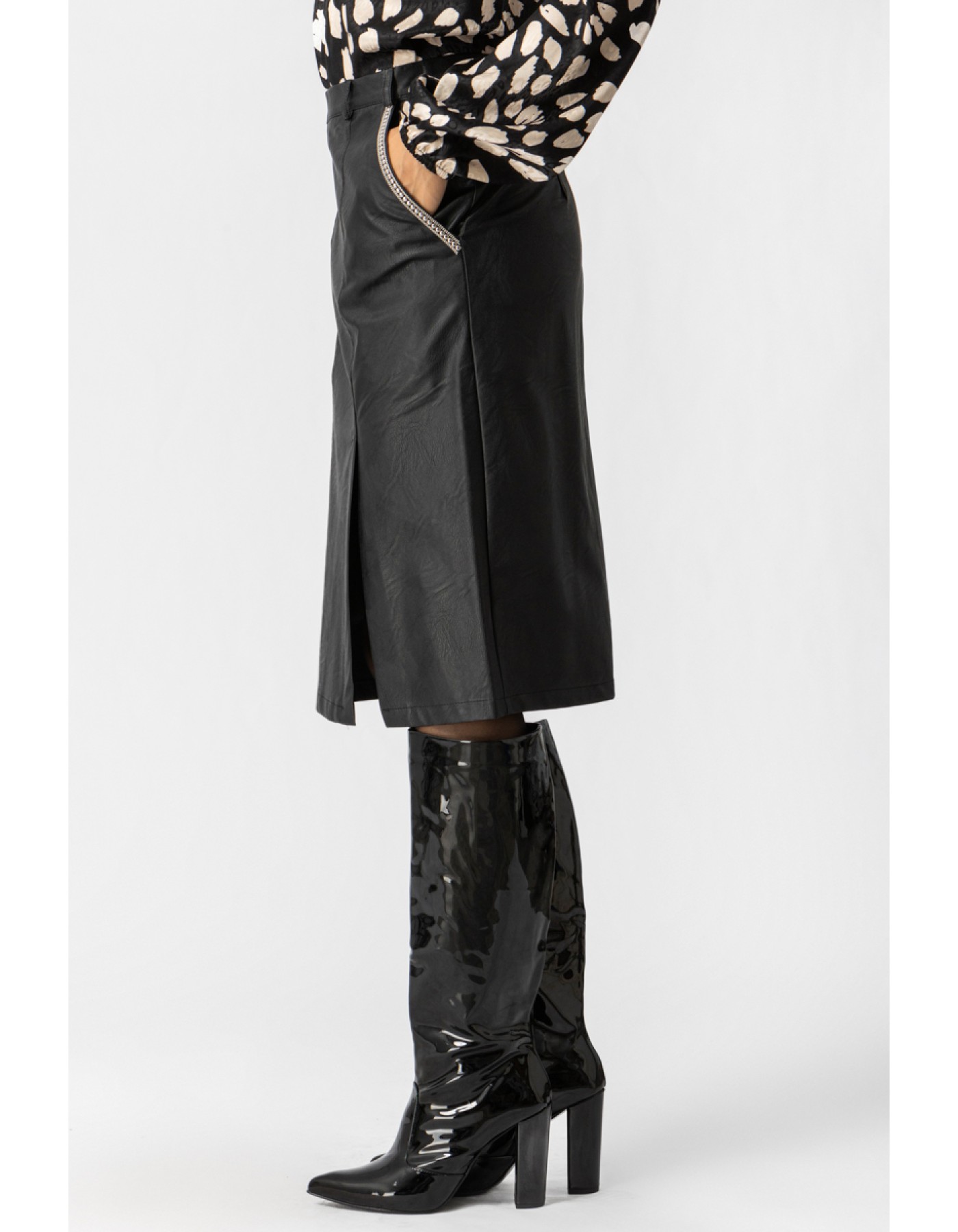 Φούστα δερματίνη σχίσιμο Original