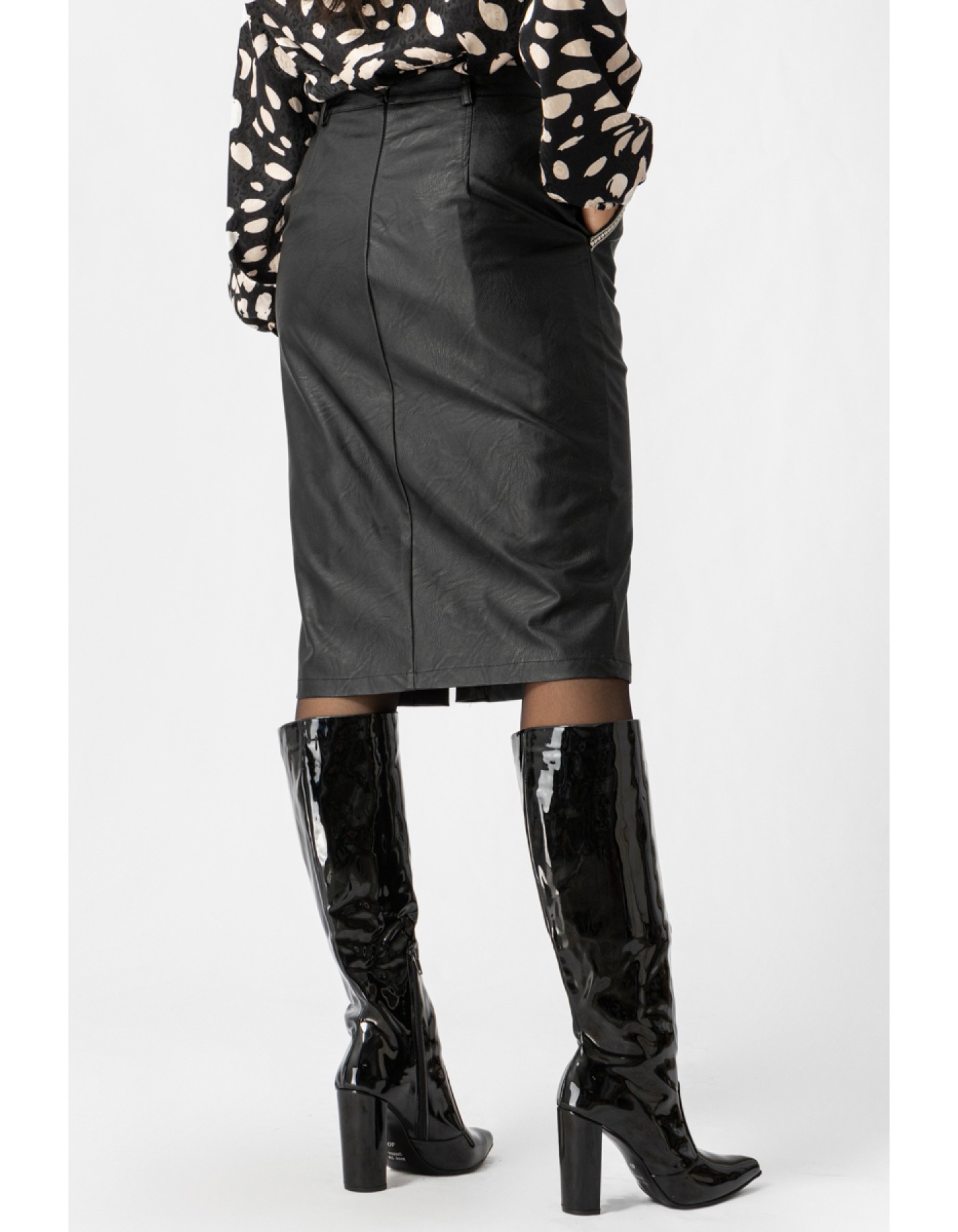 Φούστα δερματίνη σχίσιμο Original