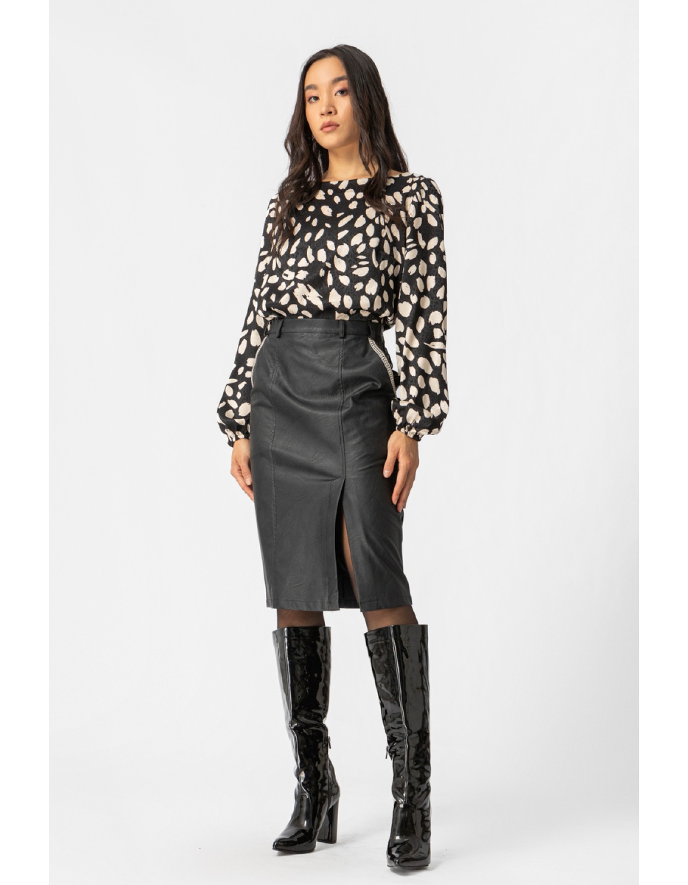 Φούστα δερματίνη σχίσιμο Original