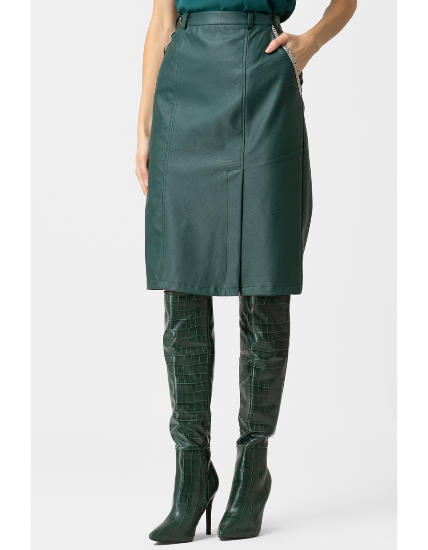 Φούστα δερματίνη σχίσιμο Original