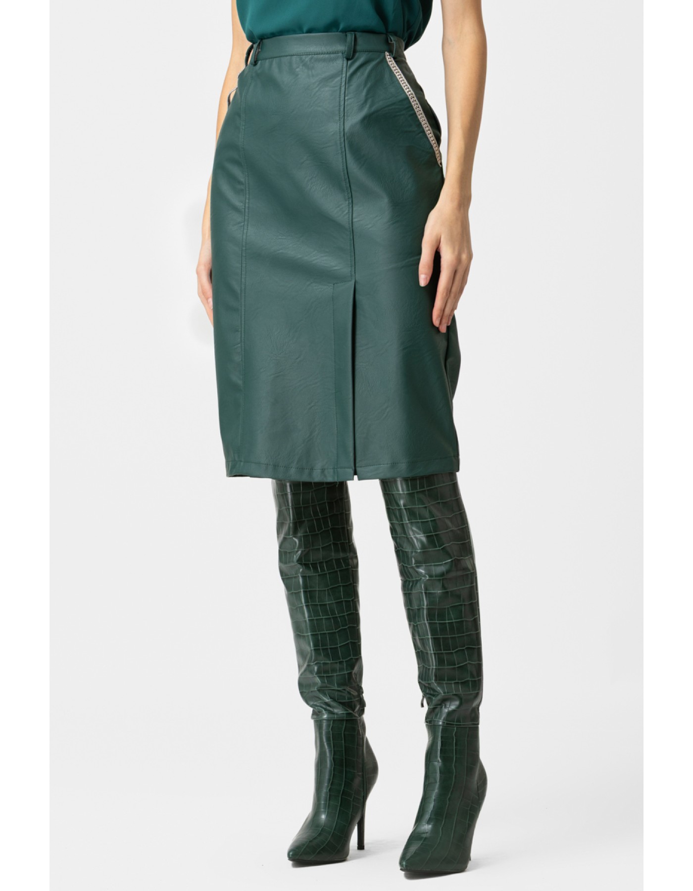 Φούστα δερματίνη σχίσιμο Original