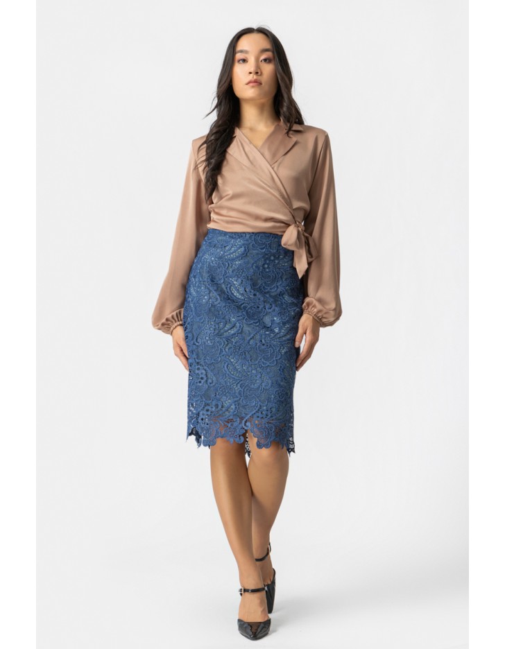 Φούστα Δαντέλα κορδονέ