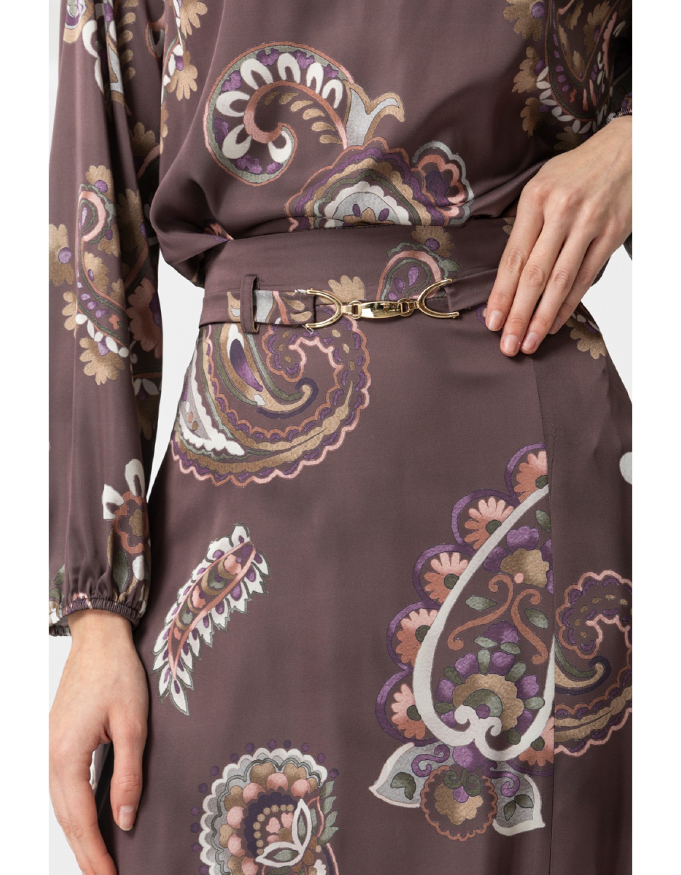 Φούστα σατέν σχίσιμο Angelica Φούστα σατέν σχίσιμο Angelica