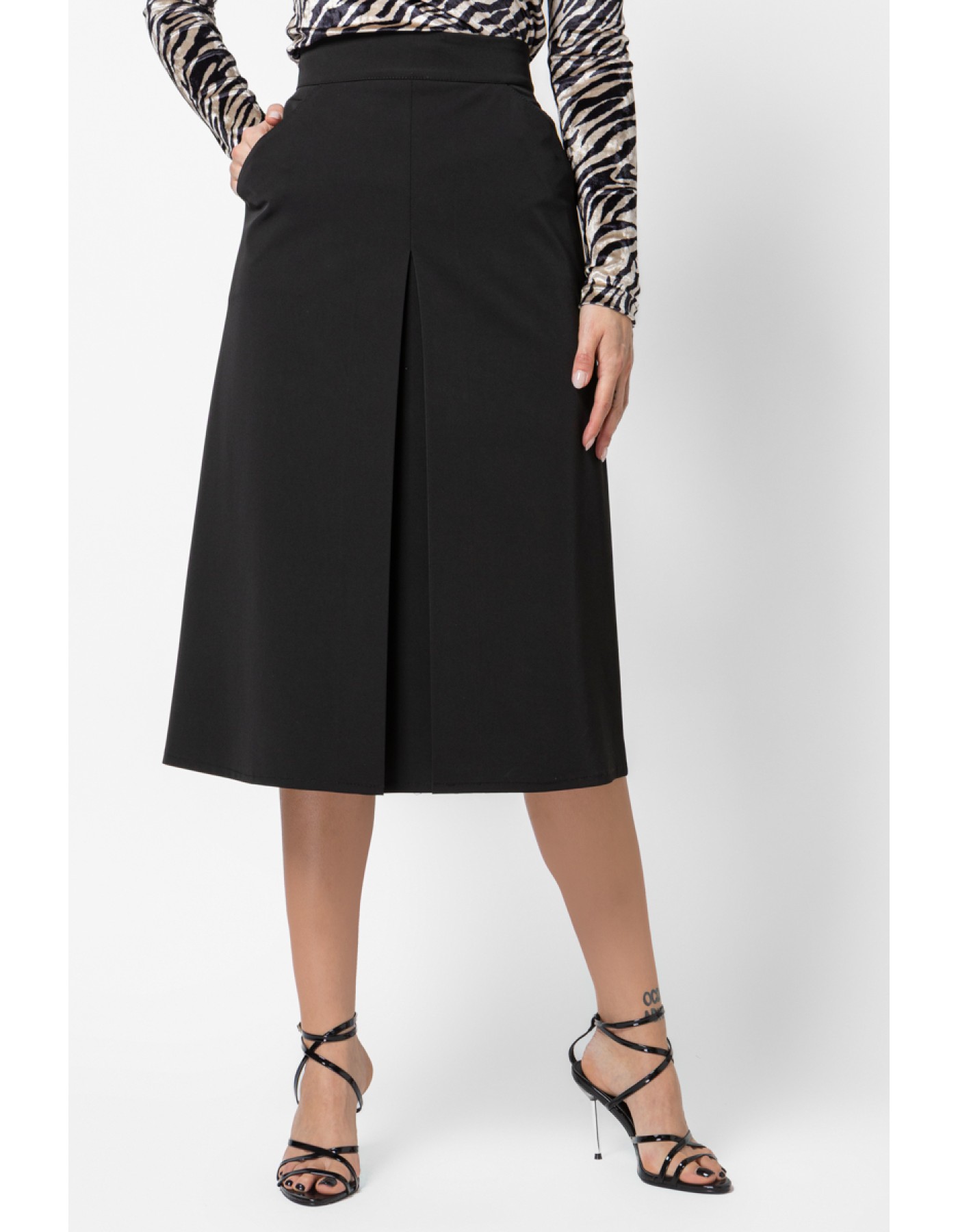 Φούστα κρεπ πιέτες Jessica