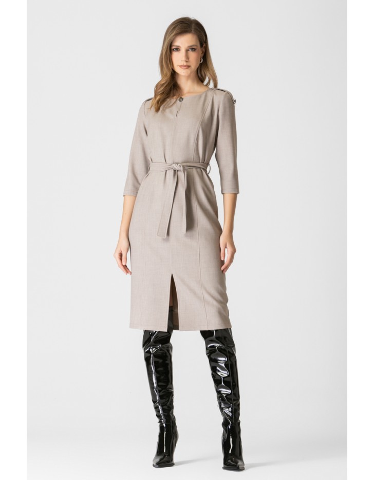 Φόρεμα διαγονάλ με εξώγαζα