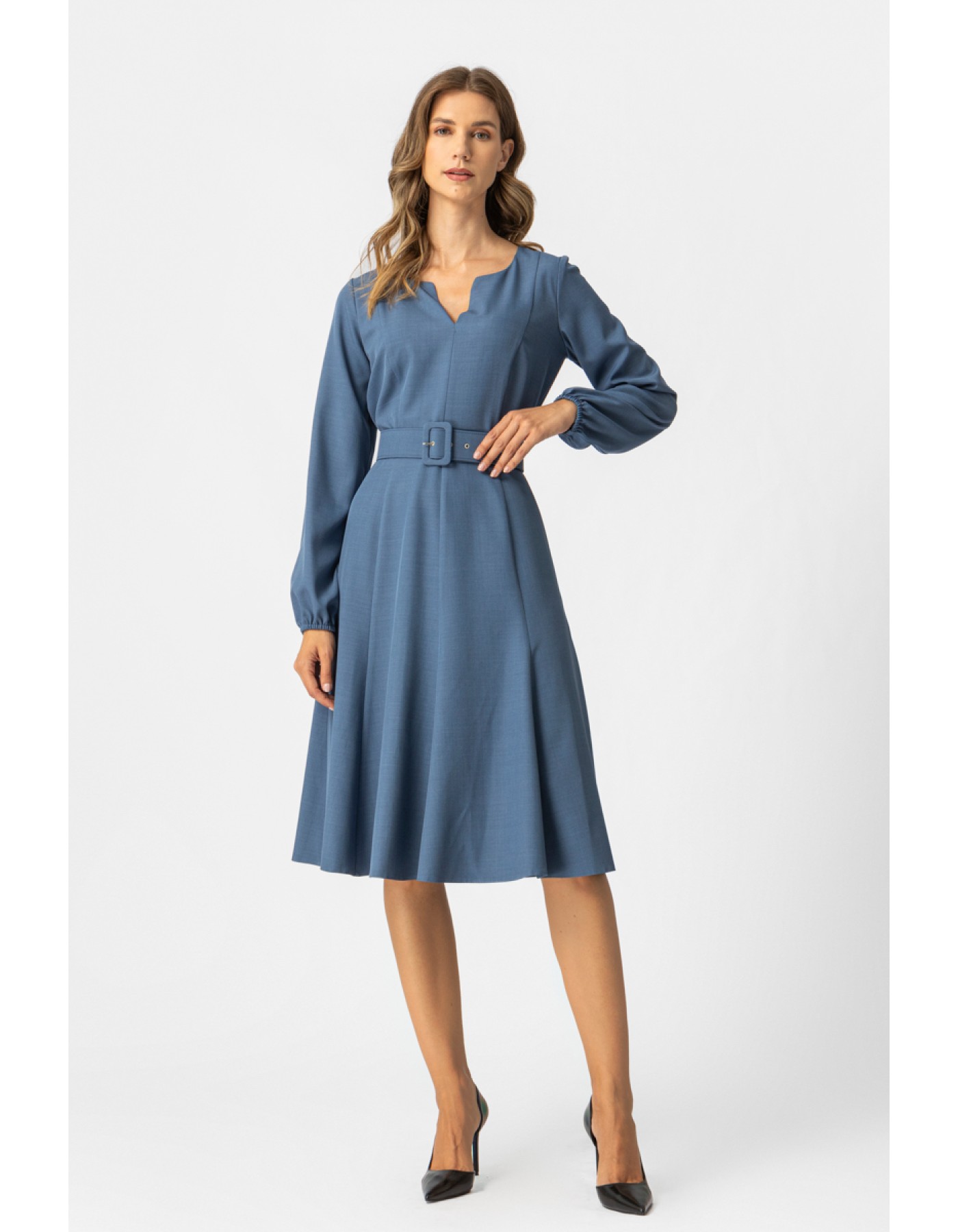 Φόρεμα ελαστικό Andy με ζώνη