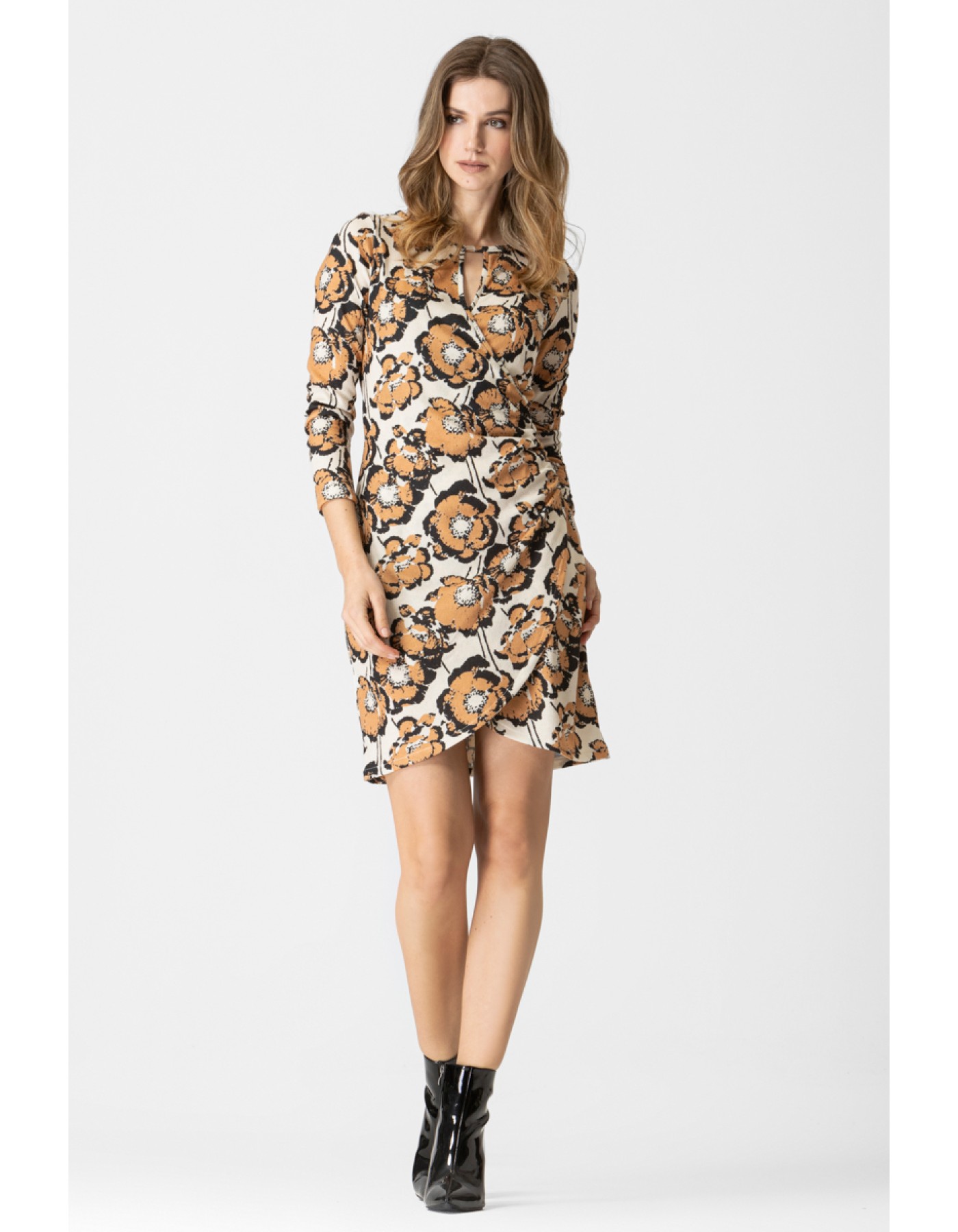 Φόρεμα πλεχτό εμπριμέ Gabriela