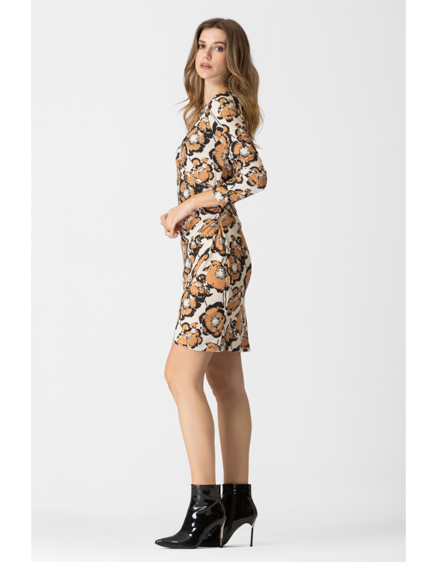 Φόρεμα πλεχτό εμπριμέ Gabriela