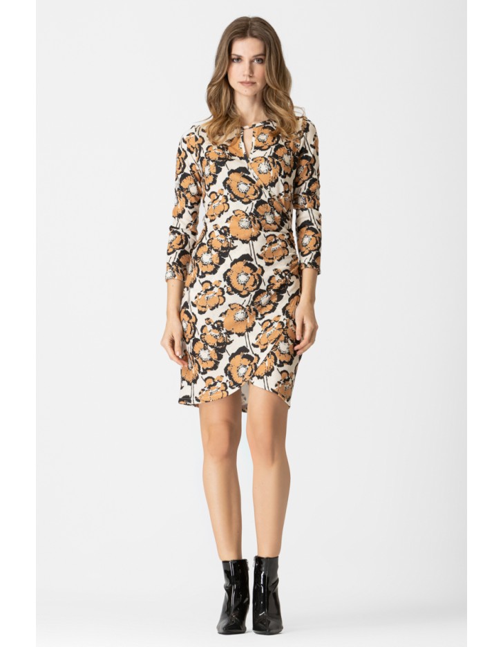 Φόρεμα πλεχτό εμπριμέ Gabriela