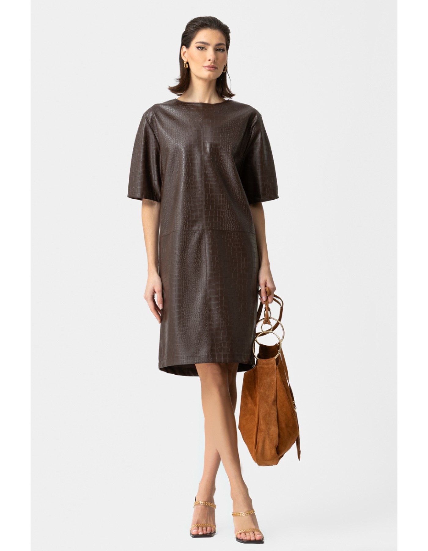 Φόρεμα δερματίνη Croco Φόρεμα δερματίνη Croco