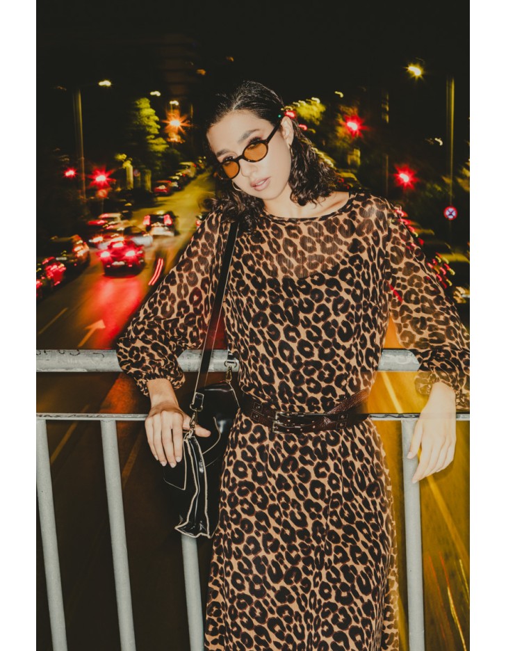 Διαφάνεια λεοπάρ φόρεμα Leo