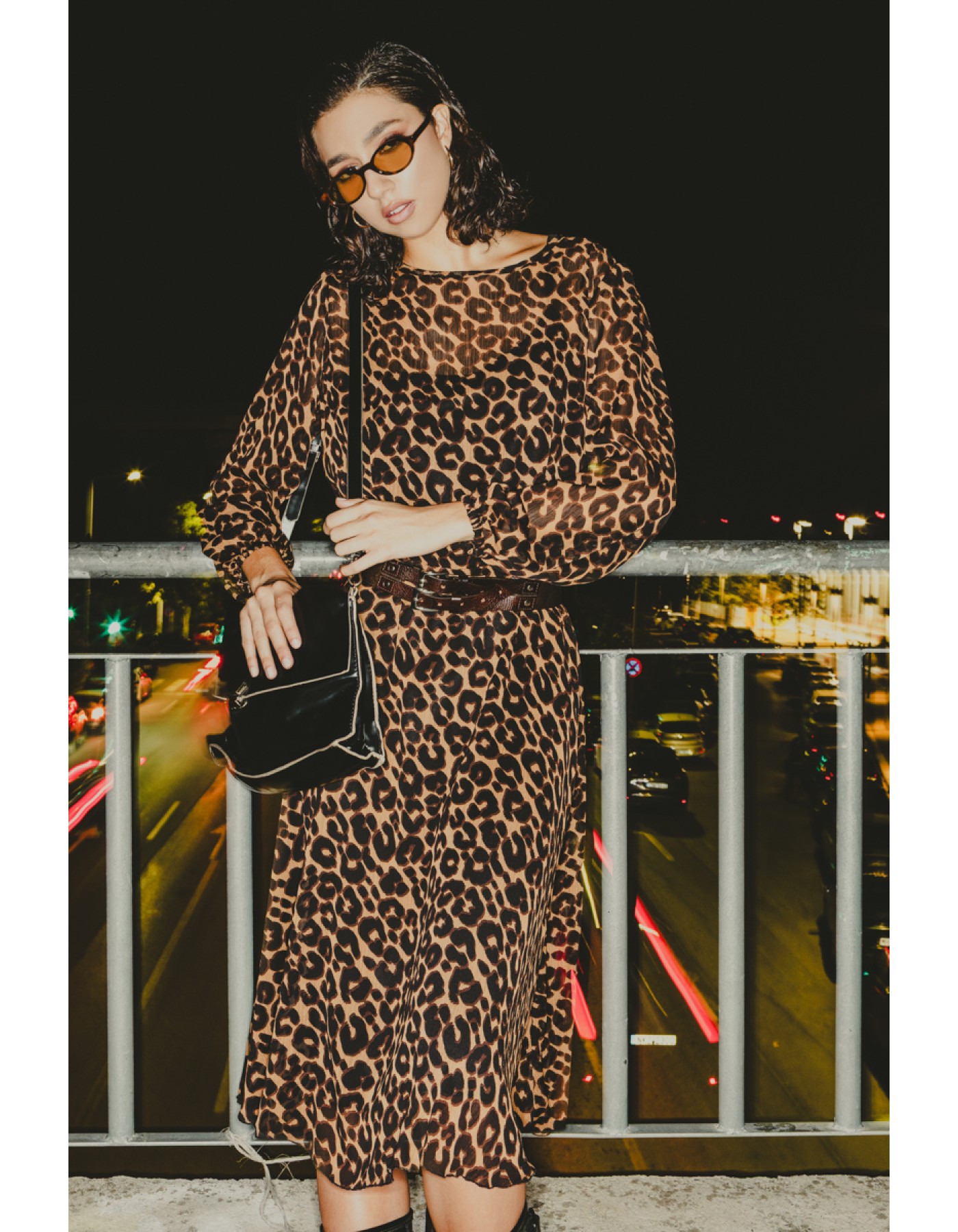 Διαφάνεια λεοπάρ φόρεμα Leo Διαφάνεια λεοπάρ φόρεμα Leo