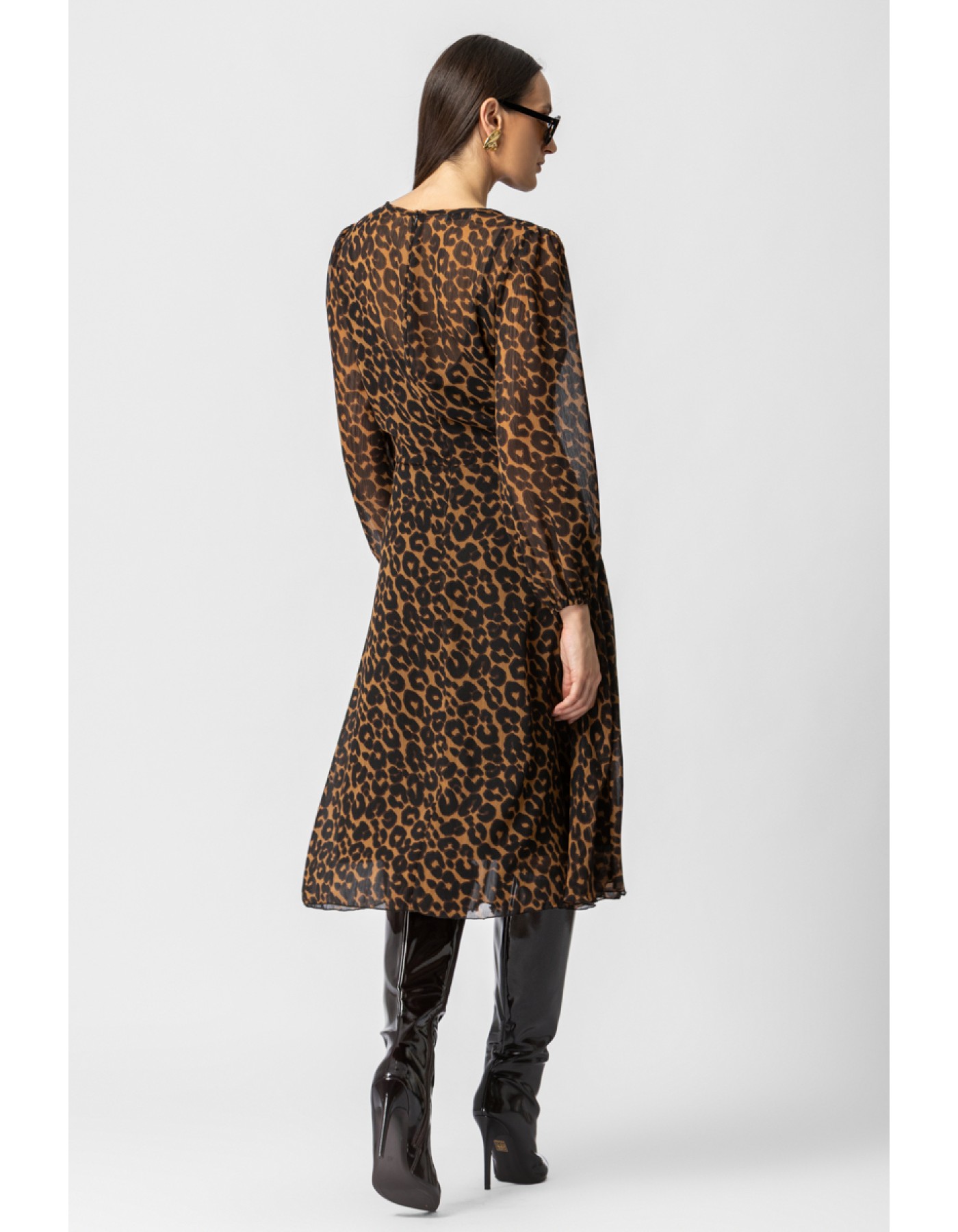 Διαφάνεια λεοπάρ φόρεμα Leo Διαφάνεια λεοπάρ φόρεμα Leo