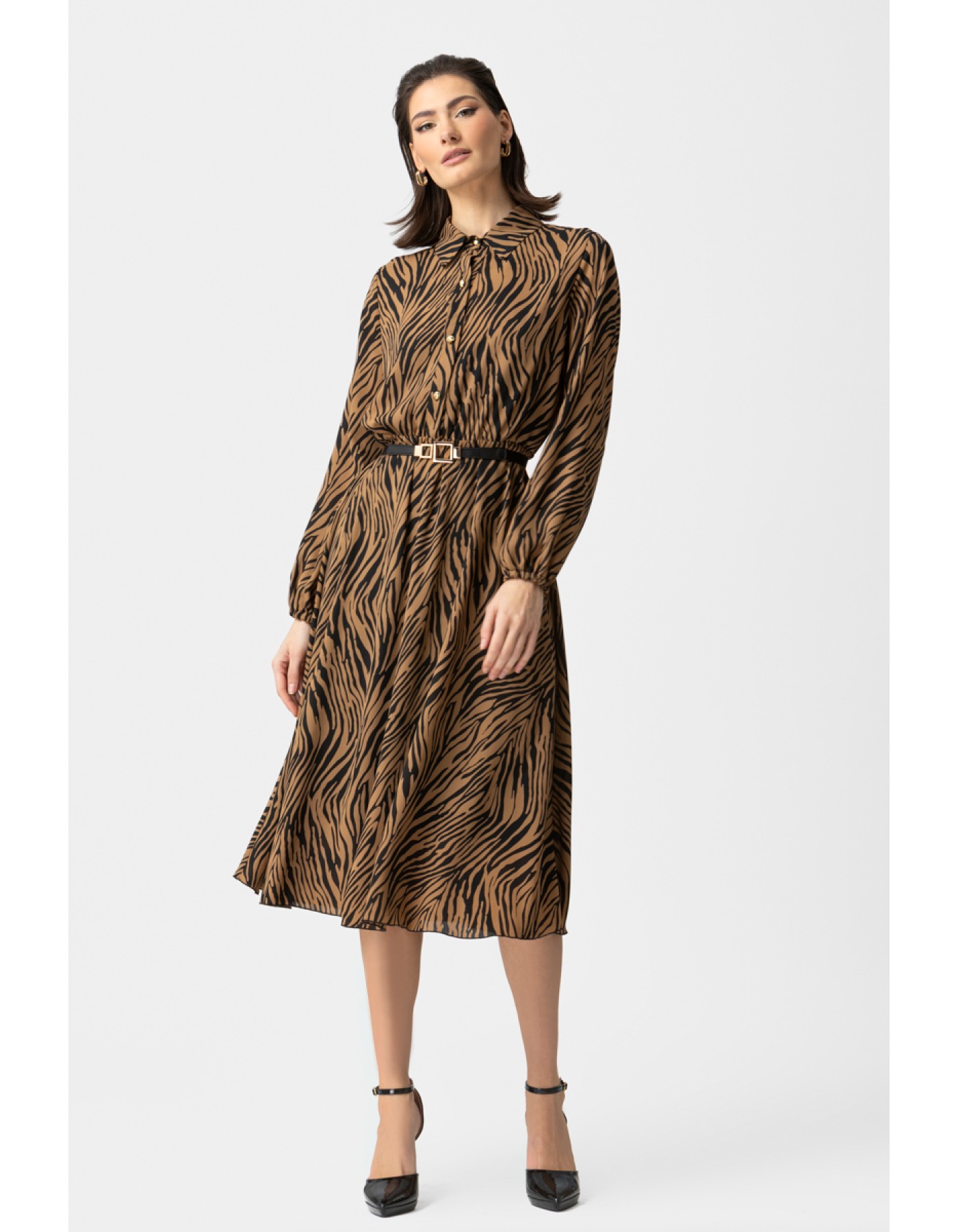 Φόρεμα Zebra διαφάνεια λάστιχο Φόρεμα Zebra διαφάνεια λάστιχο