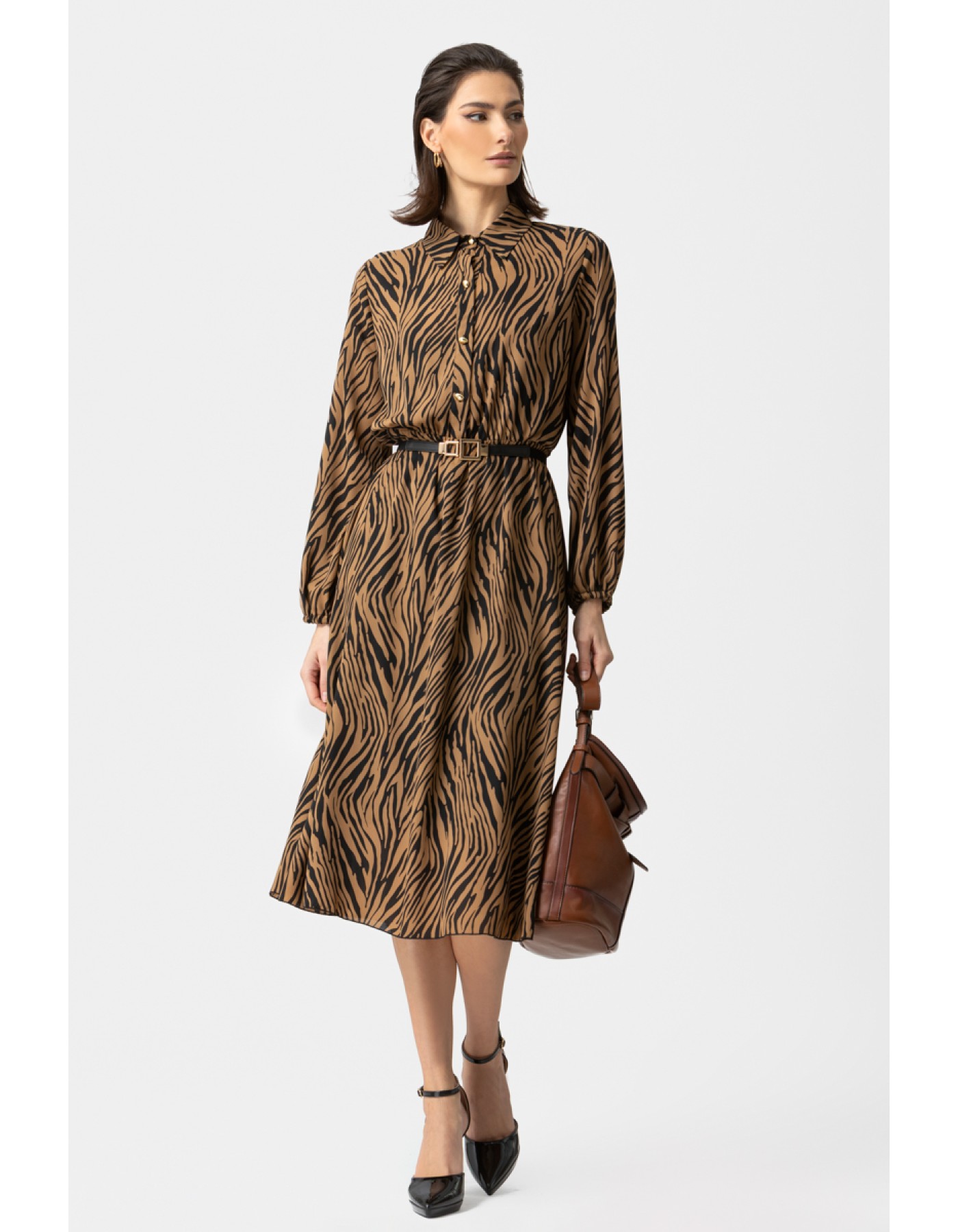 Φόρεμα Zebra διαφάνεια λάστιχο Φόρεμα Zebra διαφάνεια λάστιχο