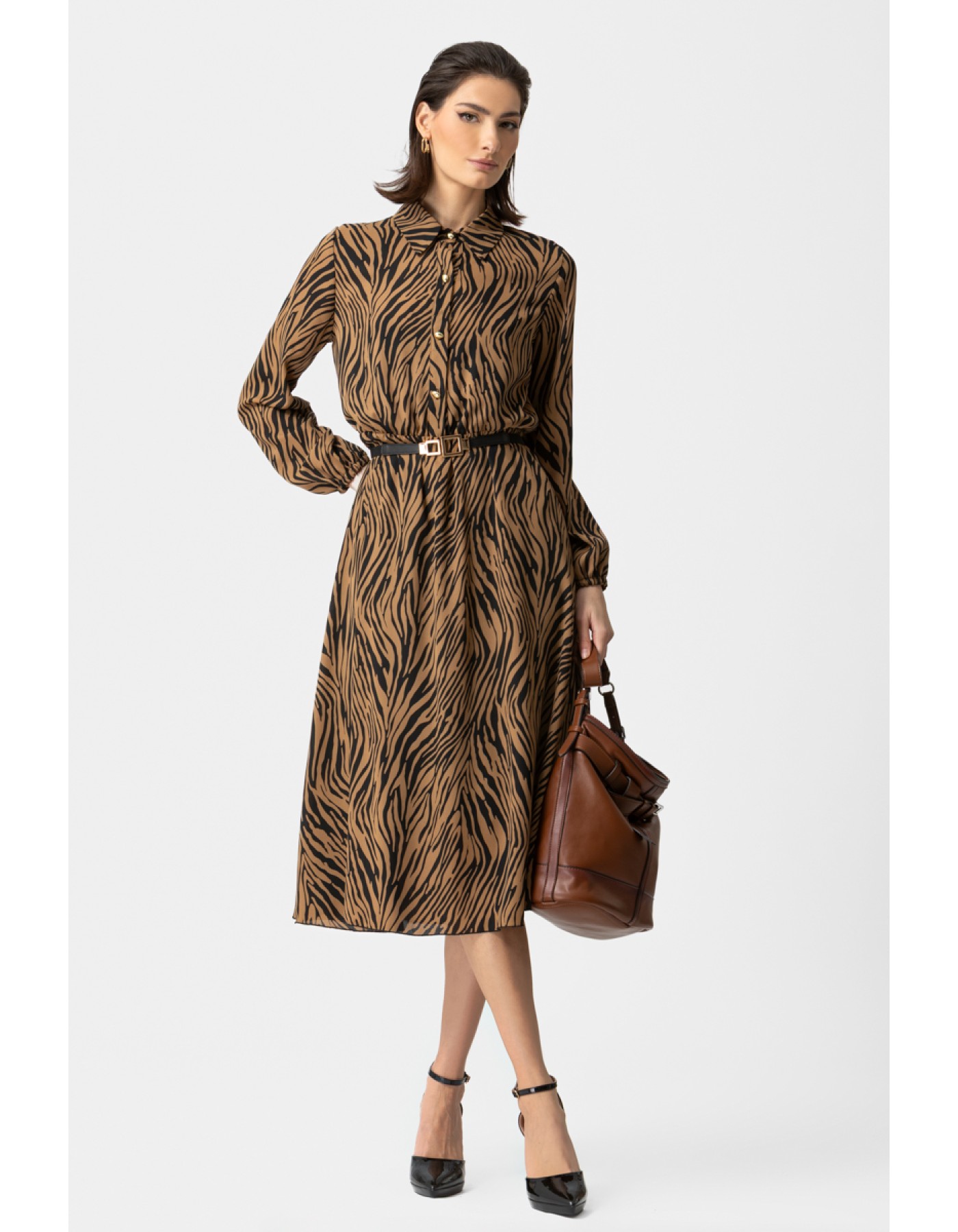 Φόρεμα Zebra διαφάνεια λάστιχο Φόρεμα Zebra διαφάνεια λάστιχο