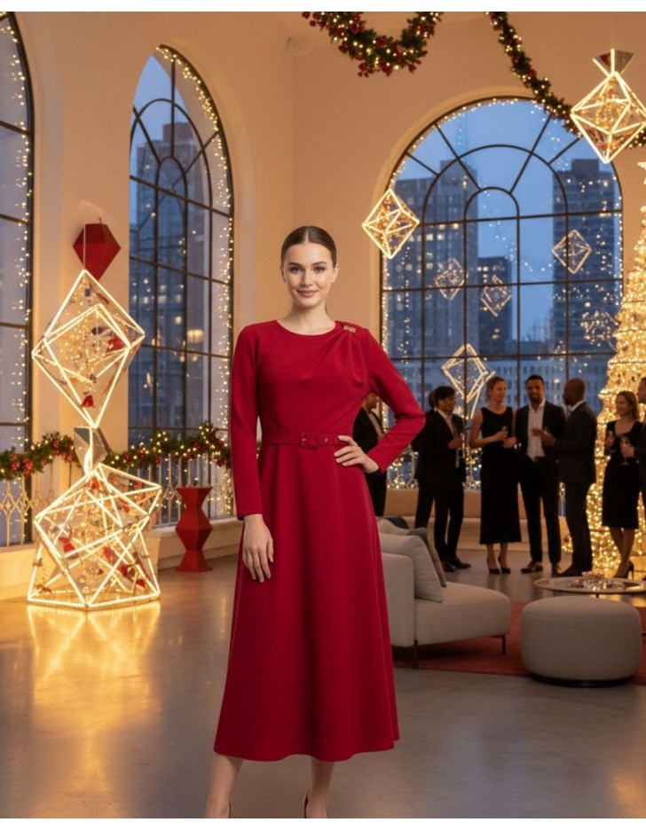 Φόρεμα TR με ζωνάκι