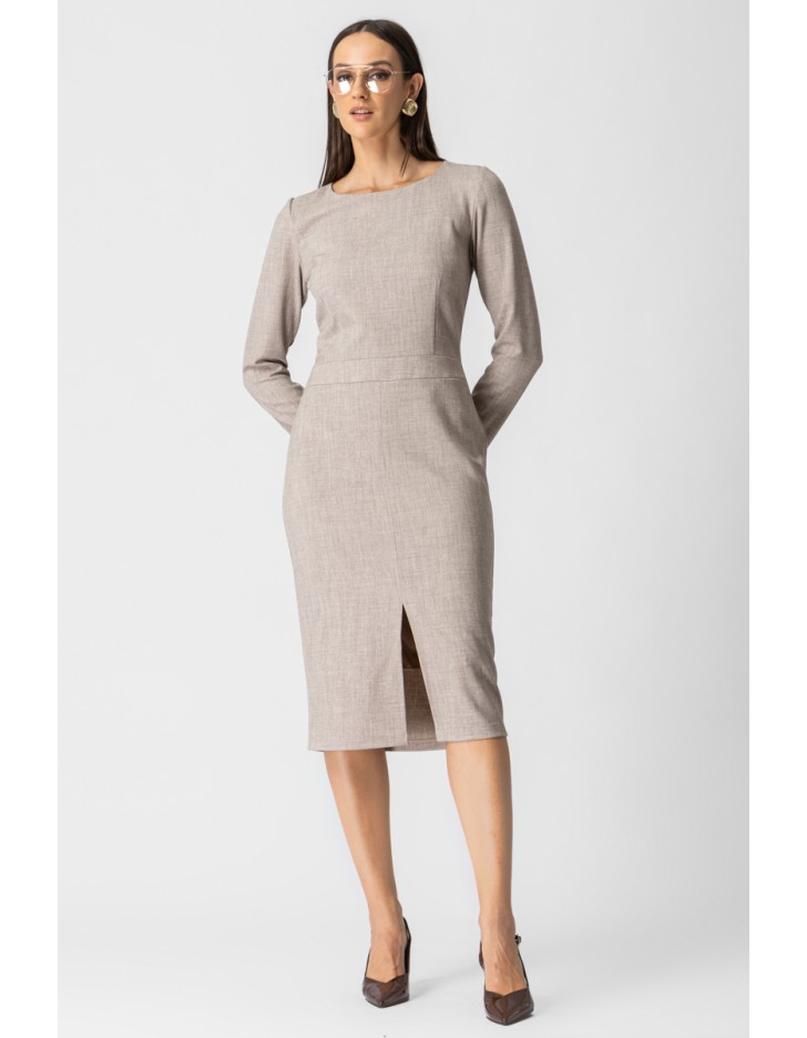 Φόρεμα μελανζέ ίσια γραμμή