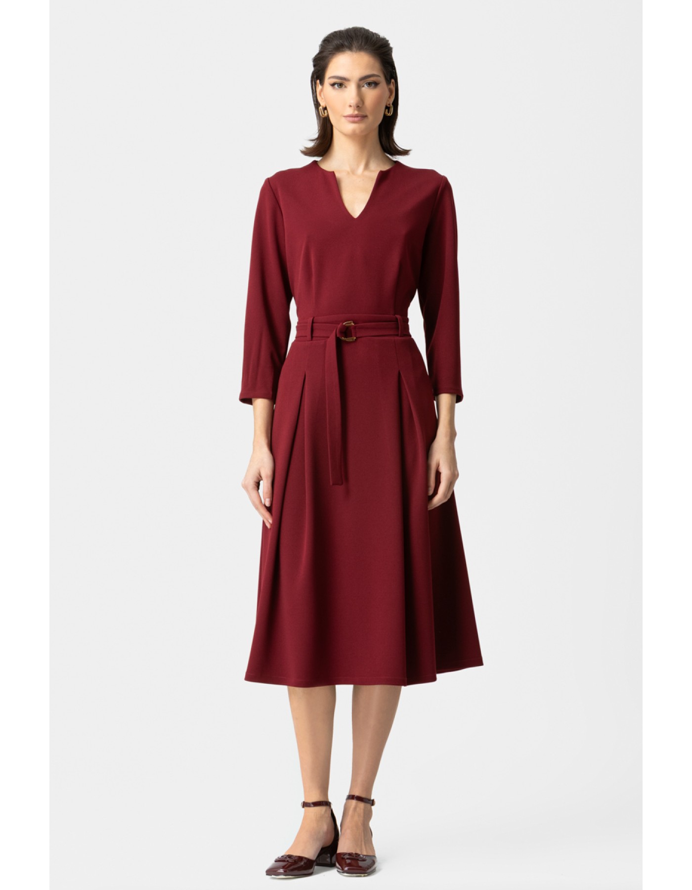 Φόρεμα Scuba Κρεπ ζώνη