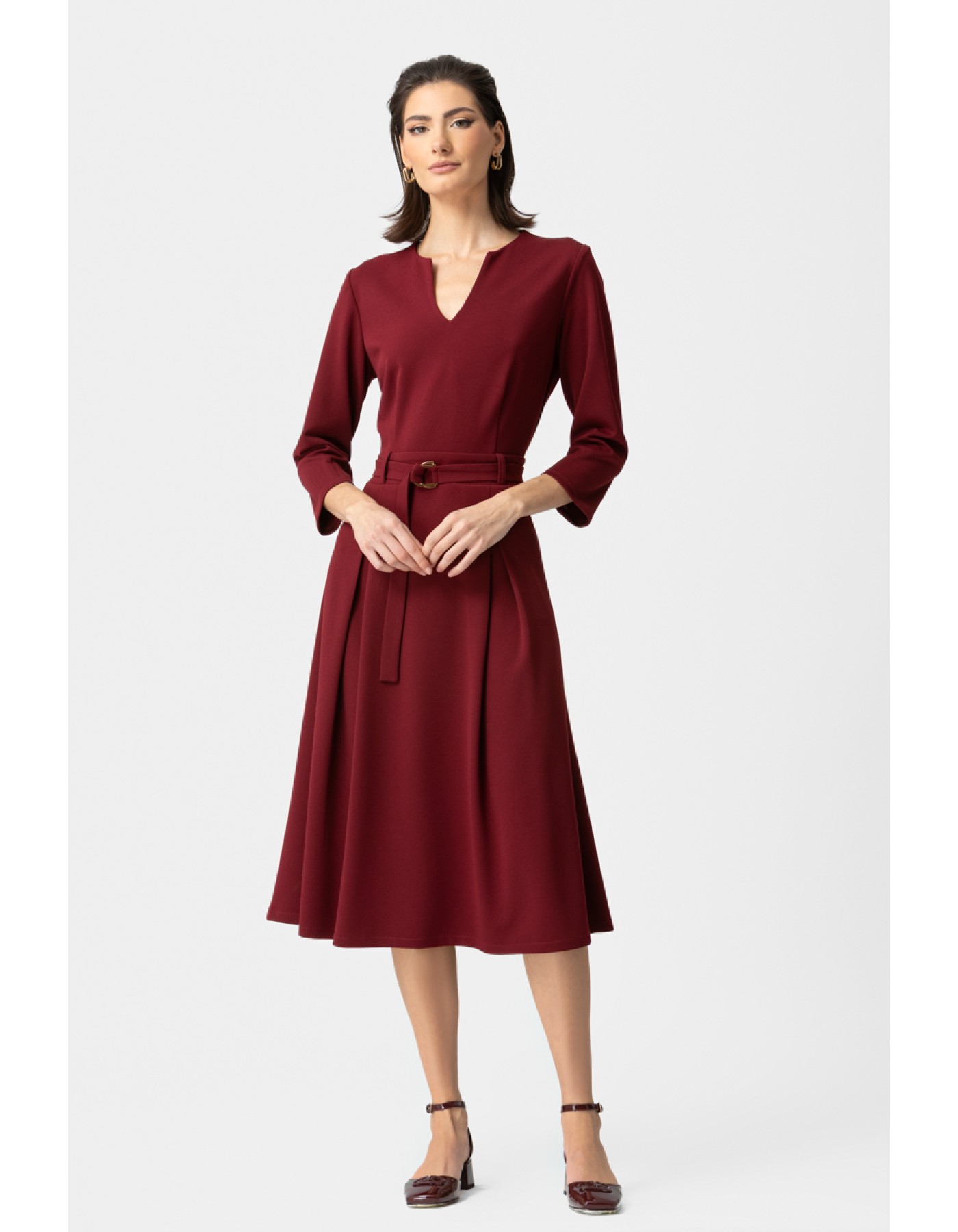 Φόρεμα Scuba Κρεπ ζώνη