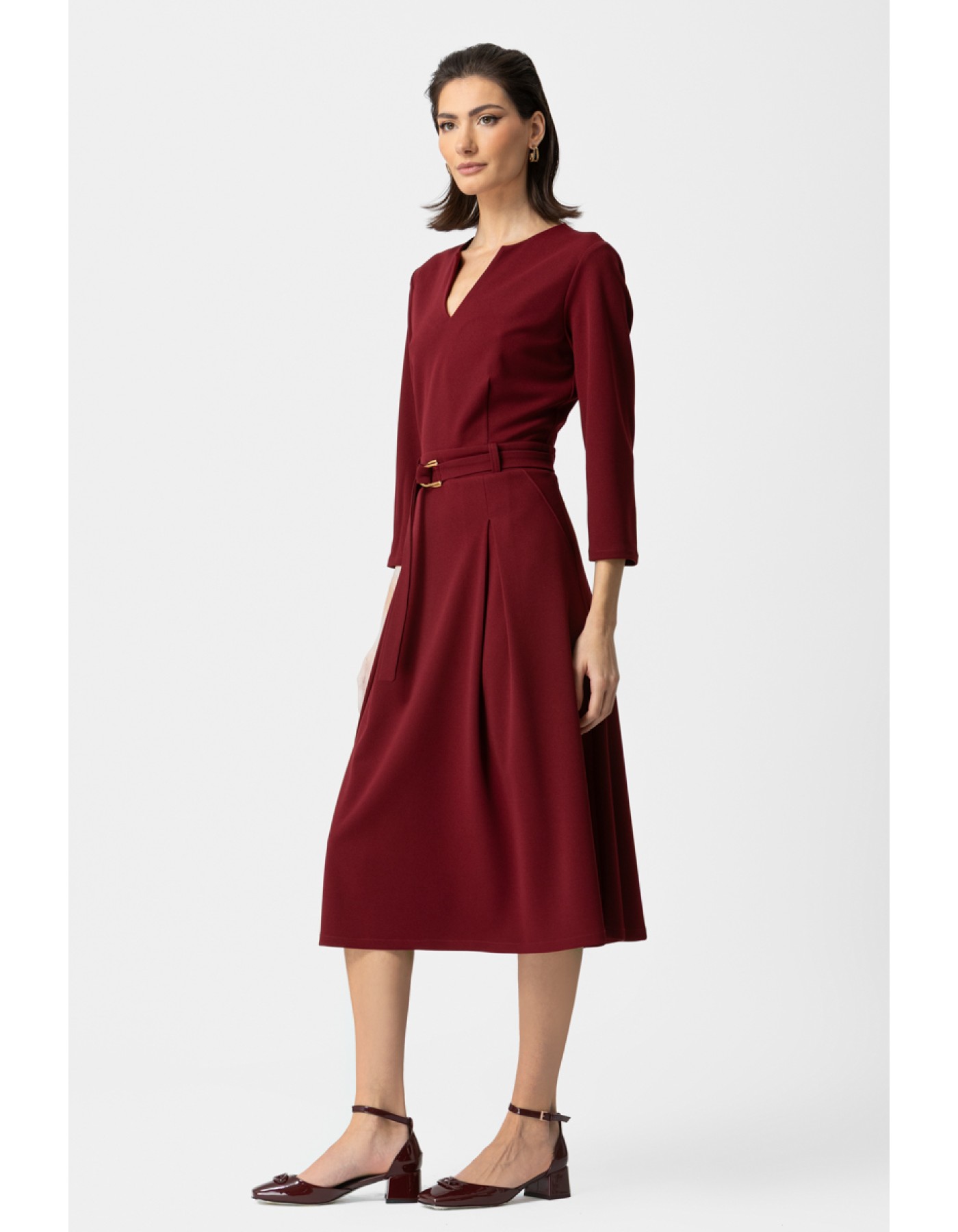 Φόρεμα Scuba Κρεπ ζώνη