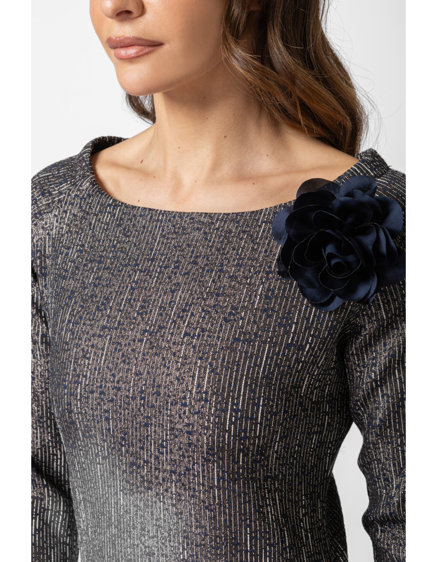 Φόρεμα ζακάρ μεταλλιζέ