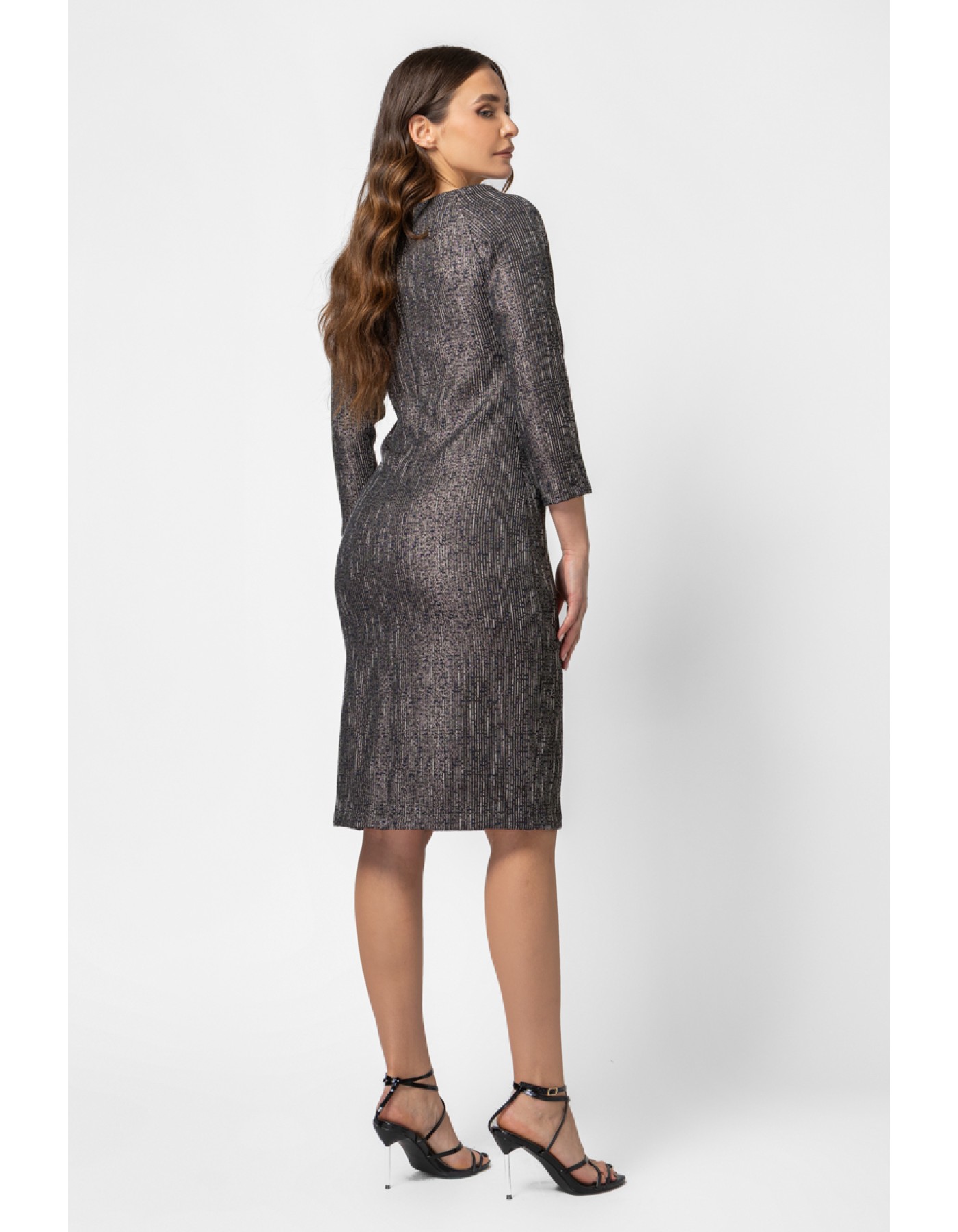 Φόρεμα ζακάρ μεταλλιζέ