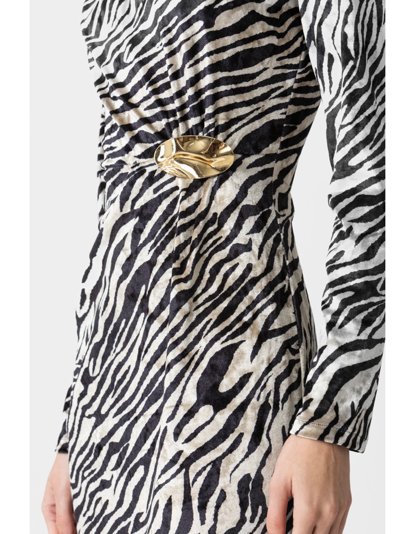 Φόρεμα εμπριμέ βελούδο Jessica