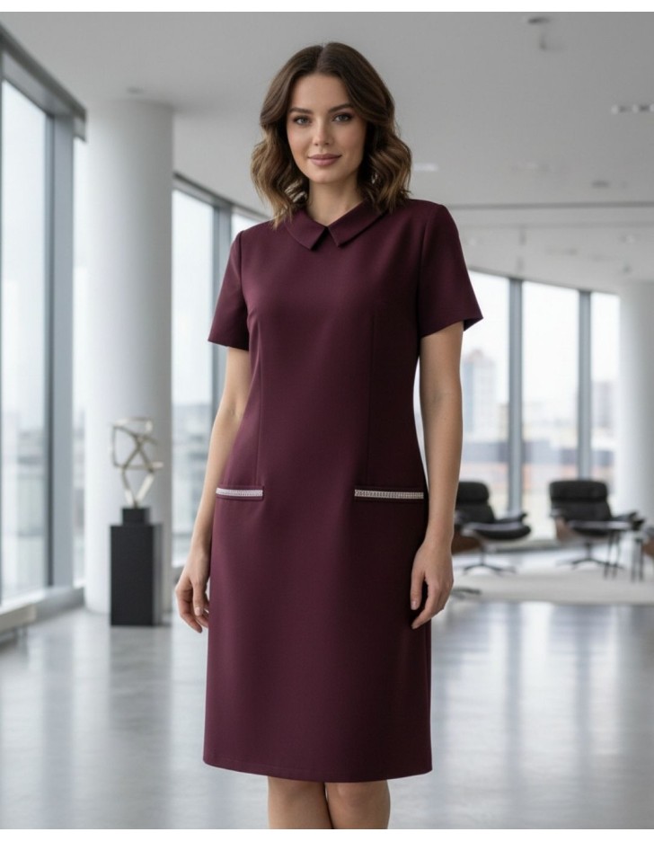 Φόρεμα καμπαρντινέ γιακάς