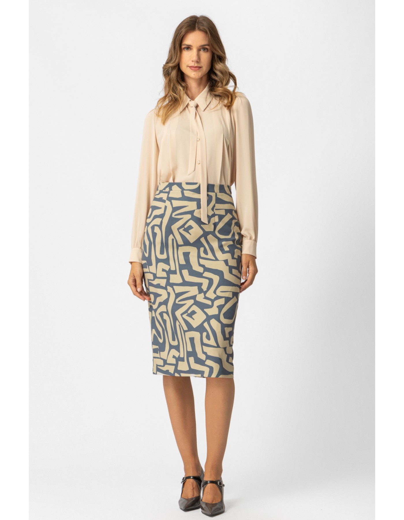 Πουκάμισο ζορζέτα Gala πιέτες