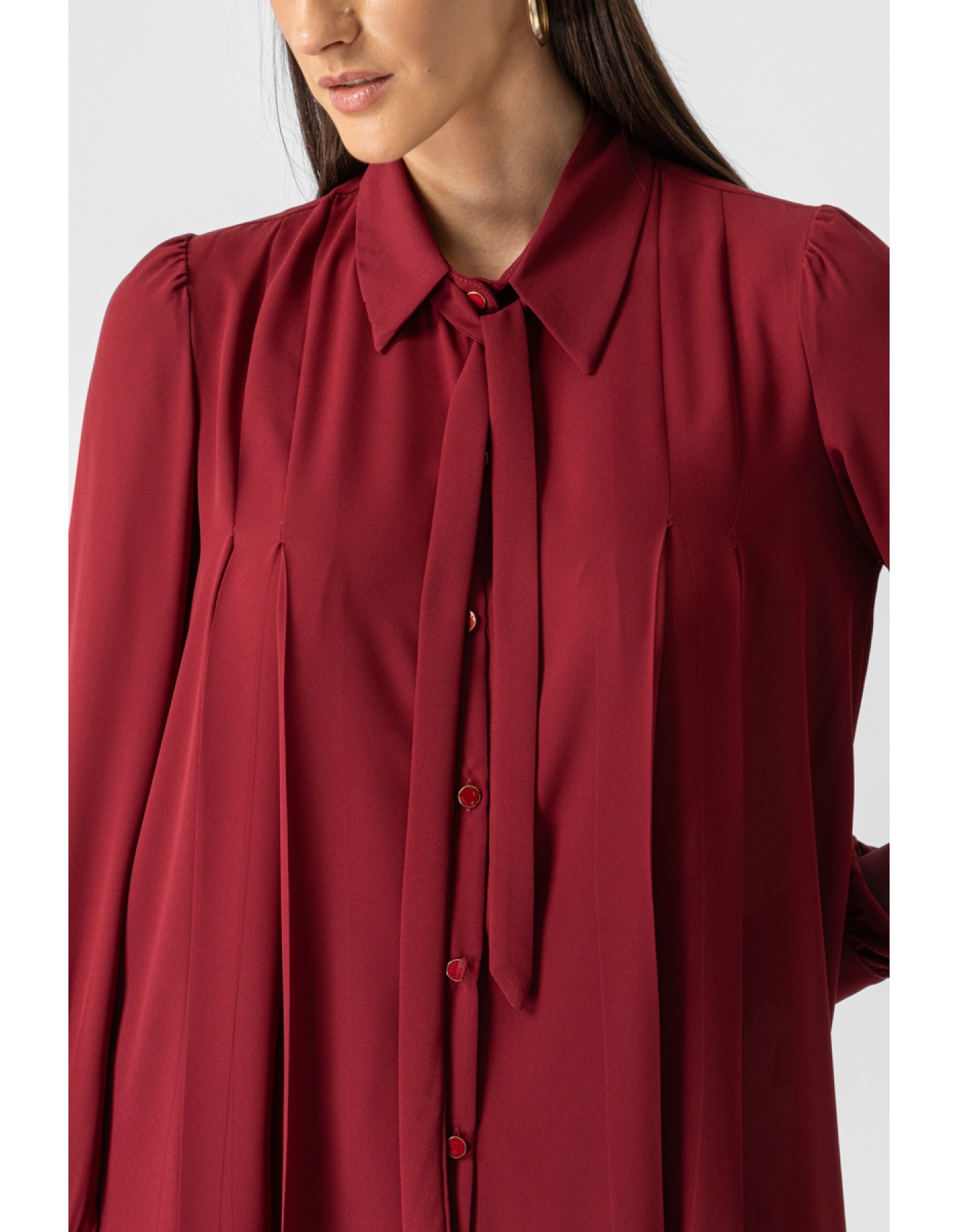 Πουκάμισο ζορζέτα Gala πιέτες Πουκάμισο ζορζέτα Gala πιέτες