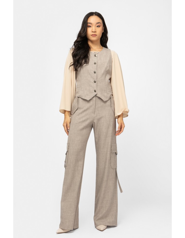 Γιλέκο διαγωνάλ μελανζέ Γιλέκο διαγωνάλ μελανζέ