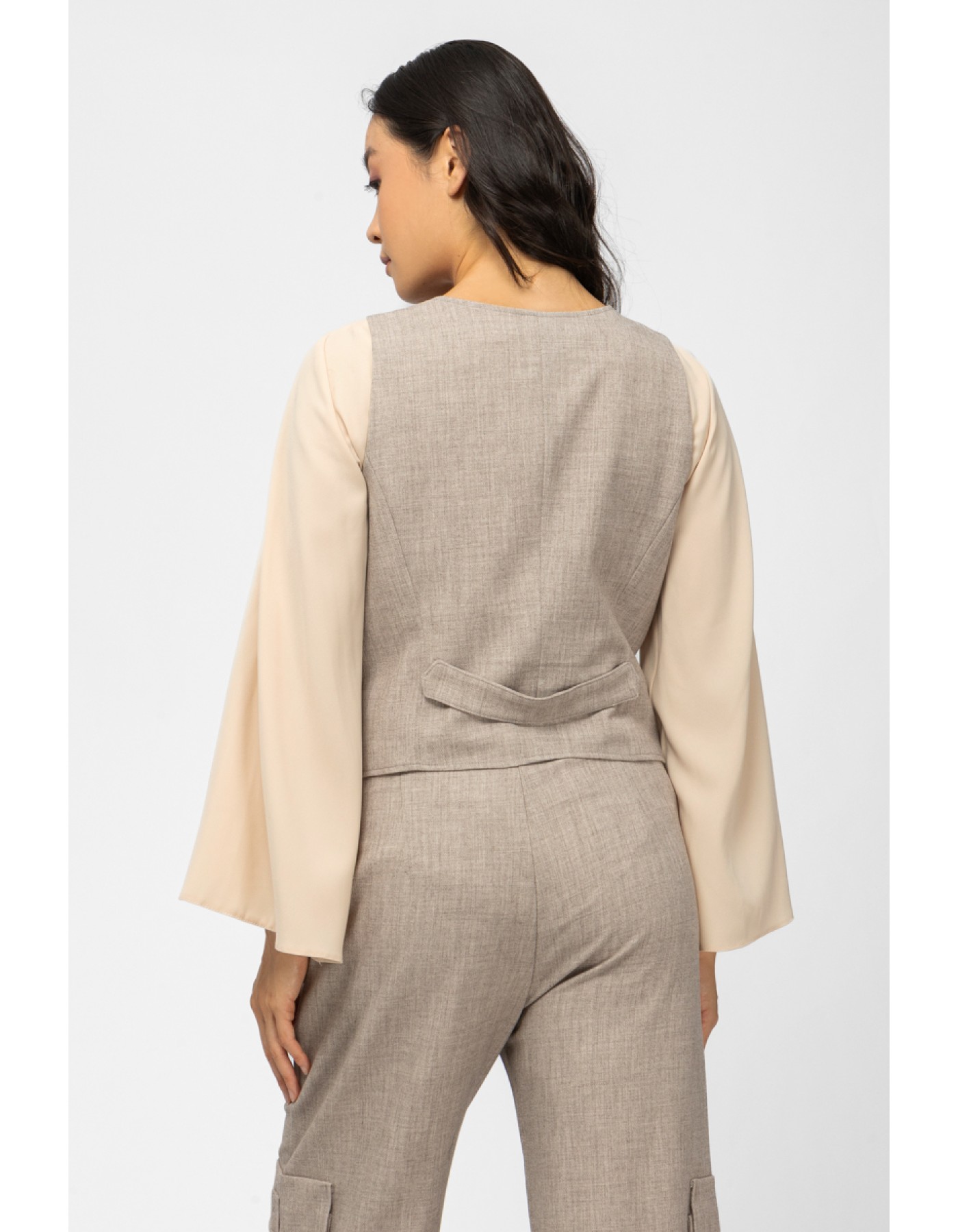 Γιλέκο διαγωνάλ μελανζέ