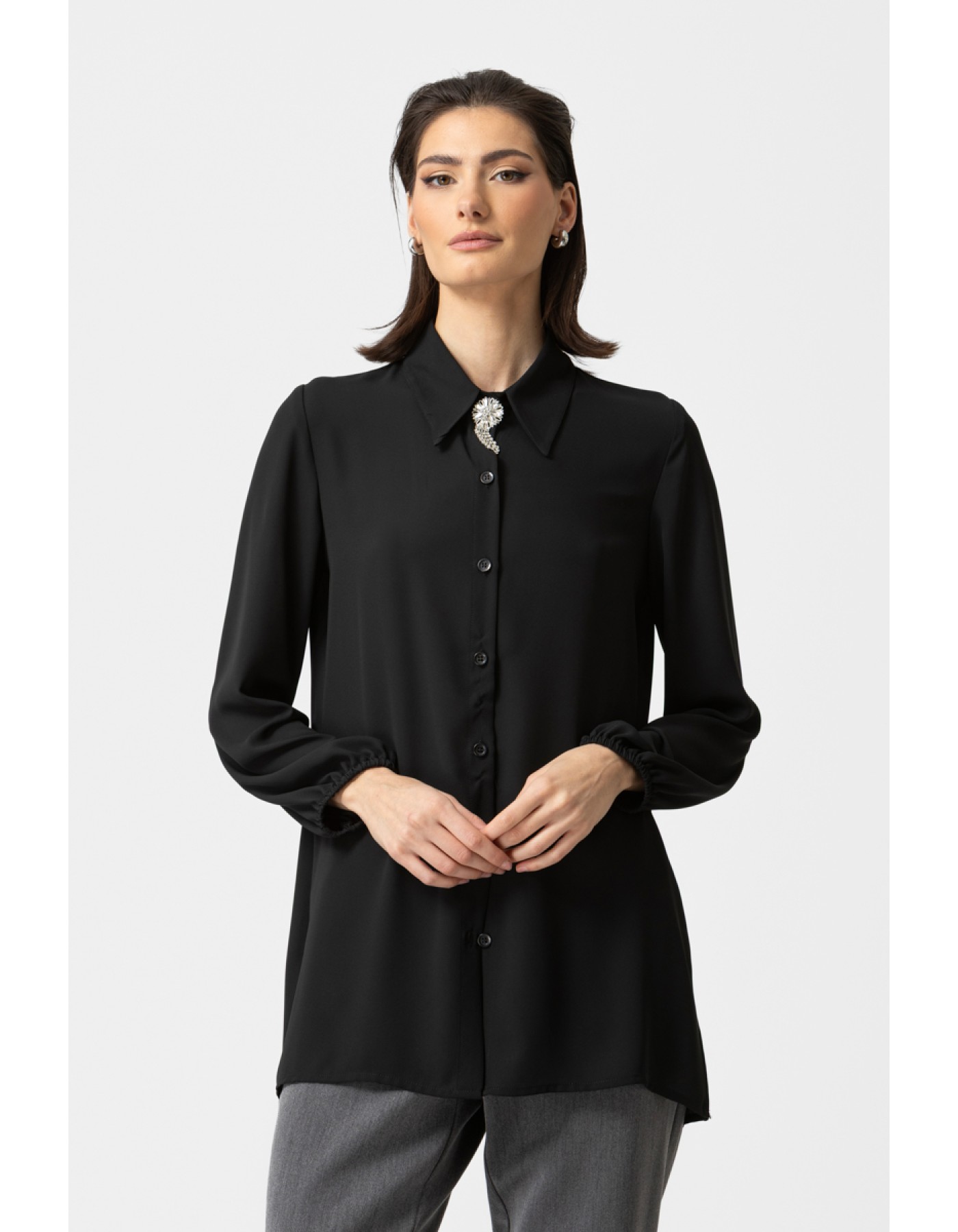 Πουκάμισο ζορζέτα καρφίτσα Gala