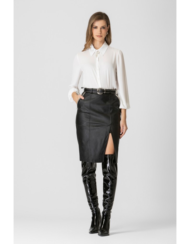 Πουκάμισο ζορζέτα καρφίτσα Gala