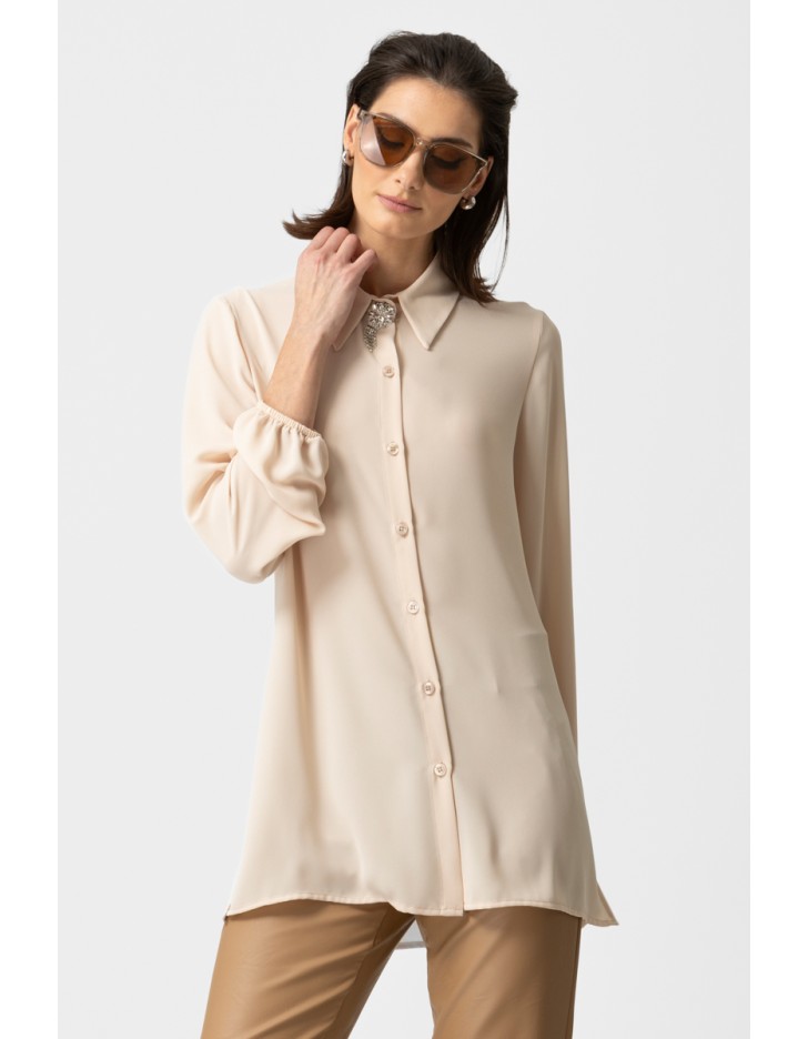 Πουκάμισο ζορζέτα καρφίτσα Gala