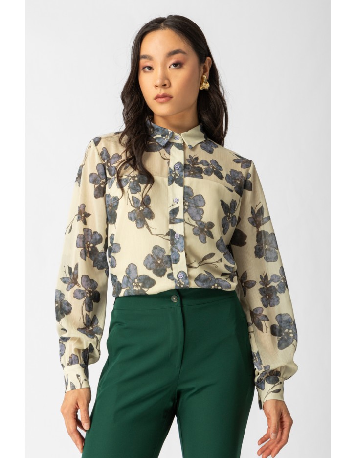 Πουκάμισο εμπριμε διαφάνεια Simona