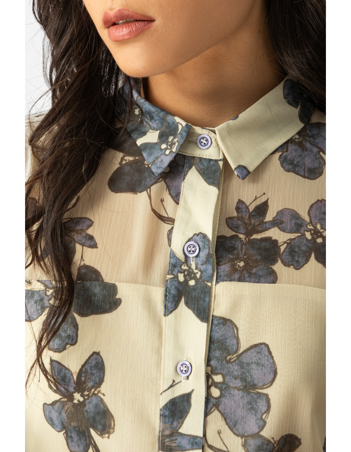 Πουκάμισο εμπριμε διαφάνεια Simona