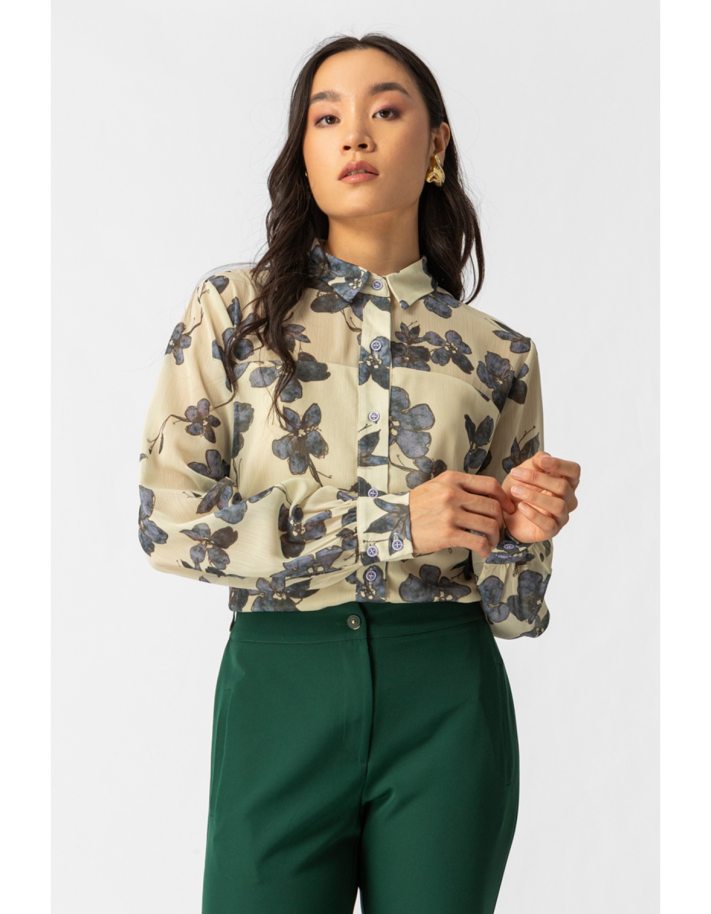 Πουκάμισο εμπριμε διαφάνεια Simona