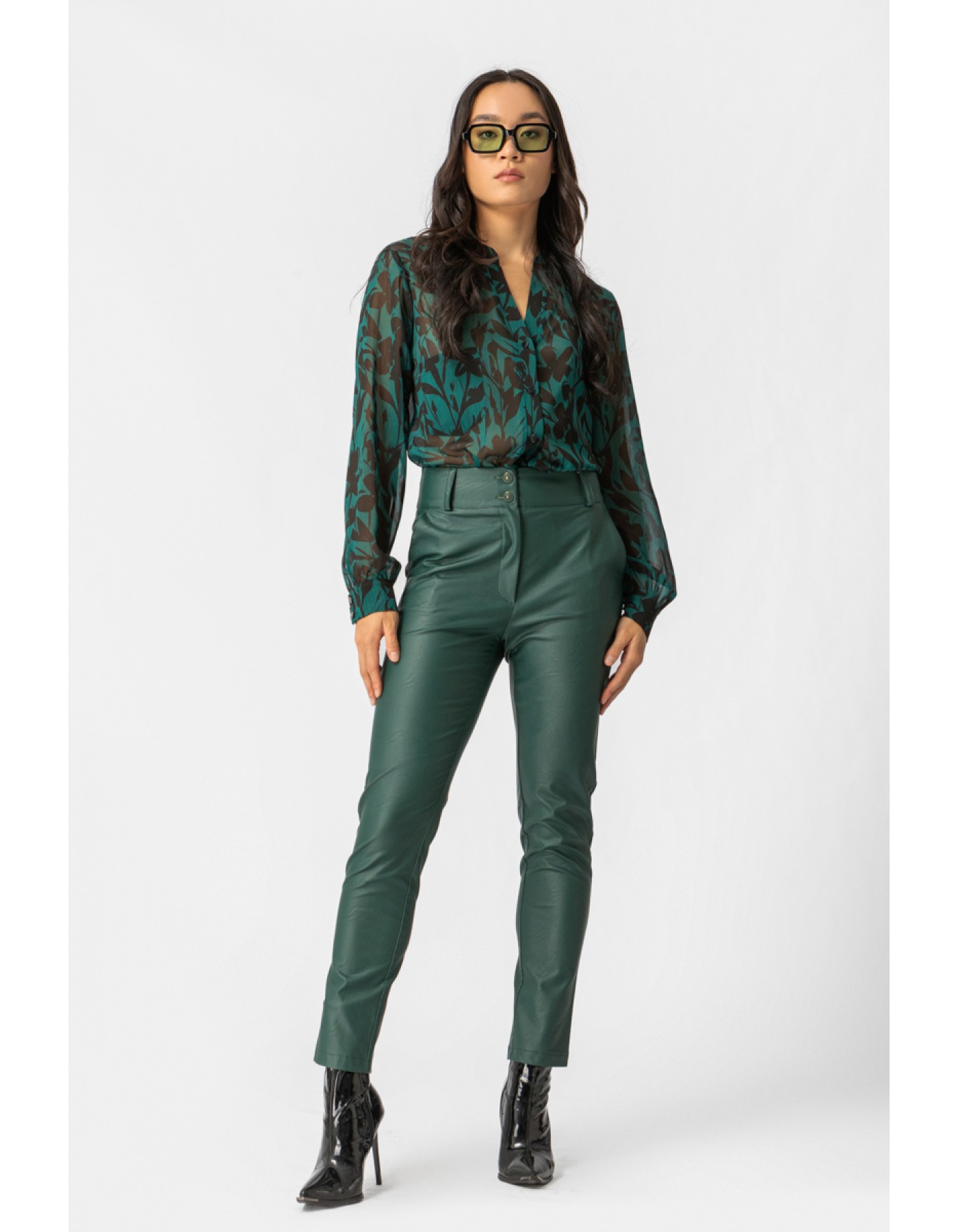 Πουκάμισο εμπριμέ διαφάνεια Forest