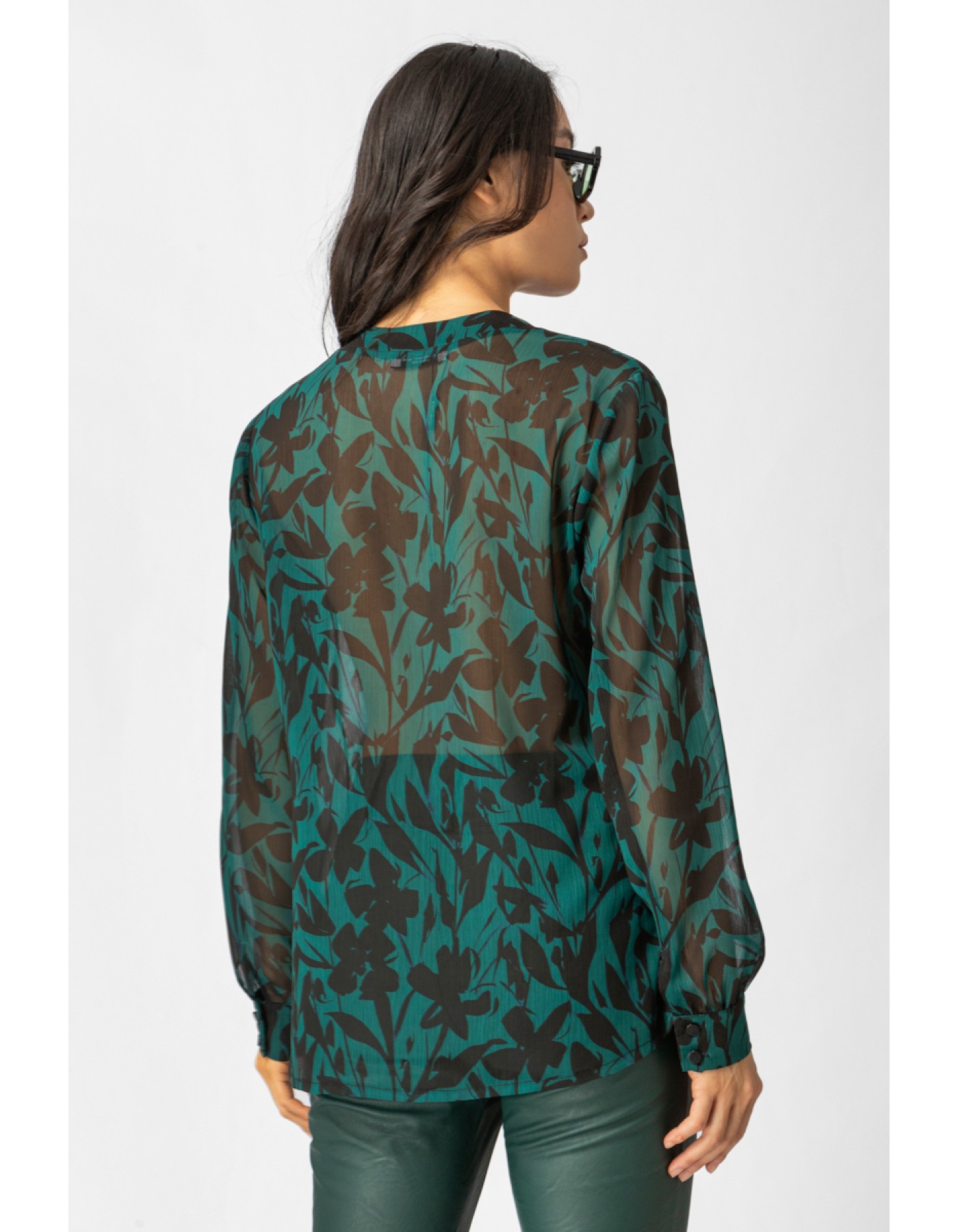 Πουκάμισο εμπριμέ διαφάνεια Forest