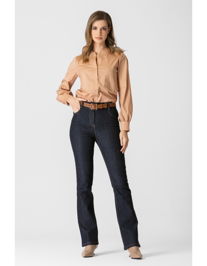 Πουκάμισο ποπλίνα Carolina τσέπες