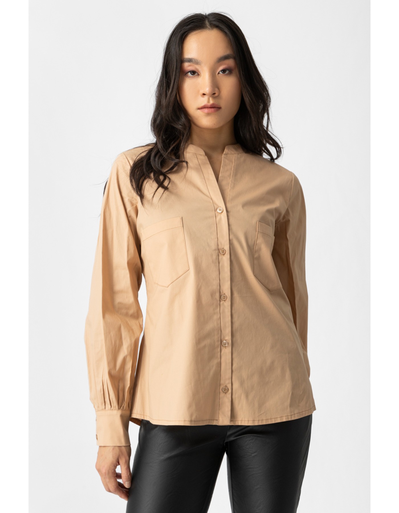 Πουκάμισο ποπλίνα Carolina τσέπες Πουκάμισο ποπλίνα Carolina τσέπες