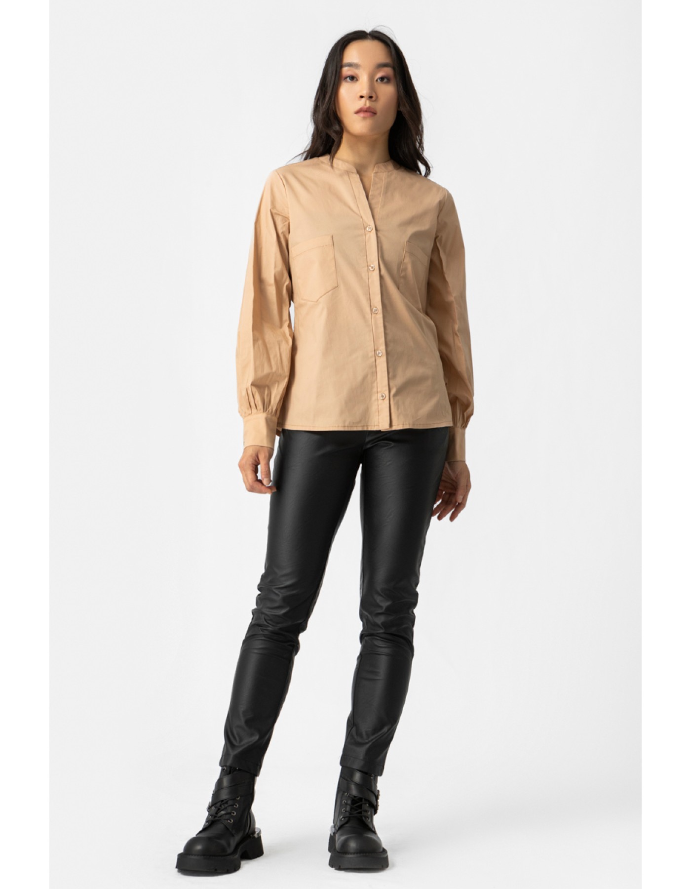 Πουκάμισο ποπλίνα Carolina τσέπες Πουκάμισο ποπλίνα Carolina τσέπες