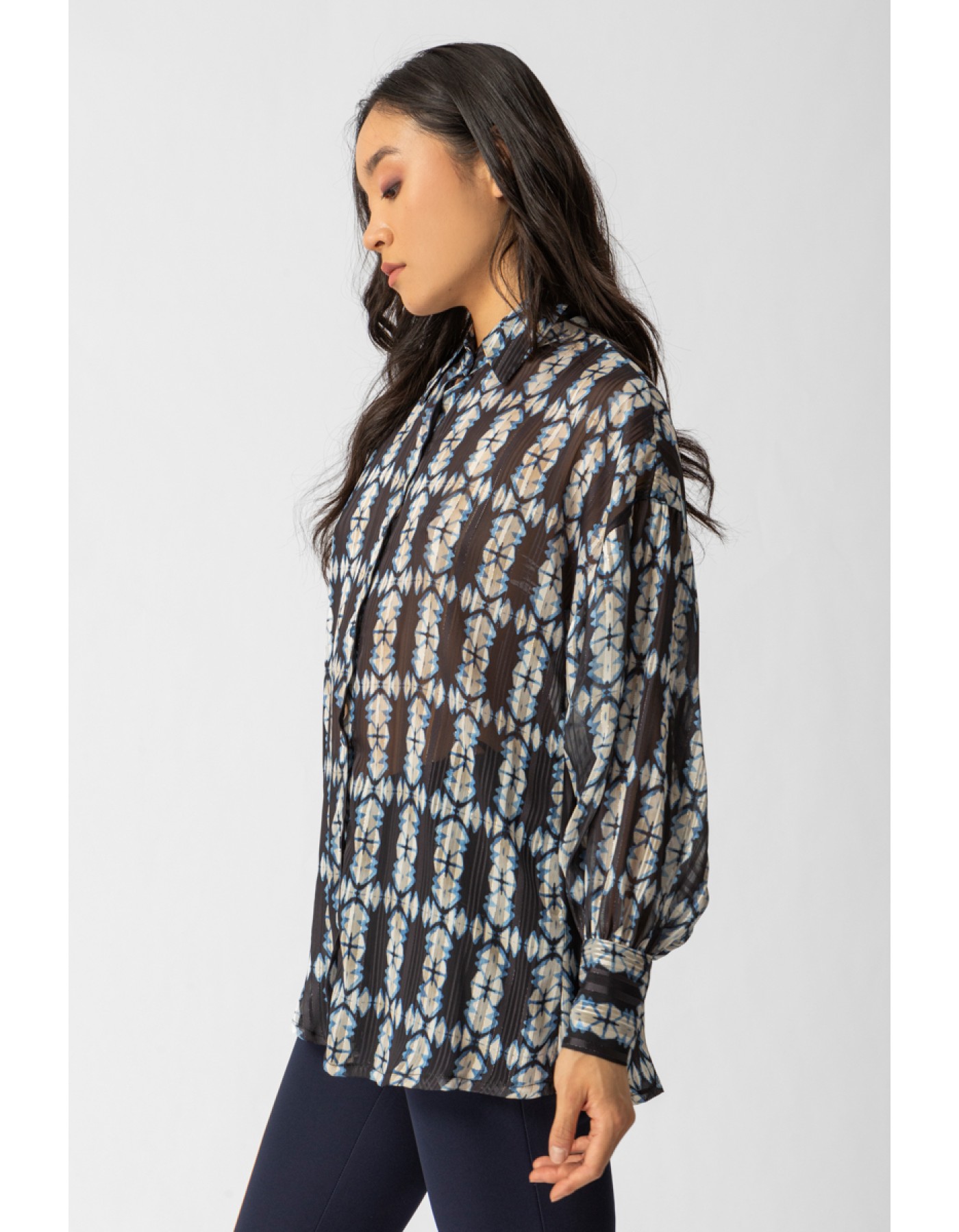 Πουκάμισο διαφάνεια lurex Loria Πουκάμισο διαφάνεια lurex Loria