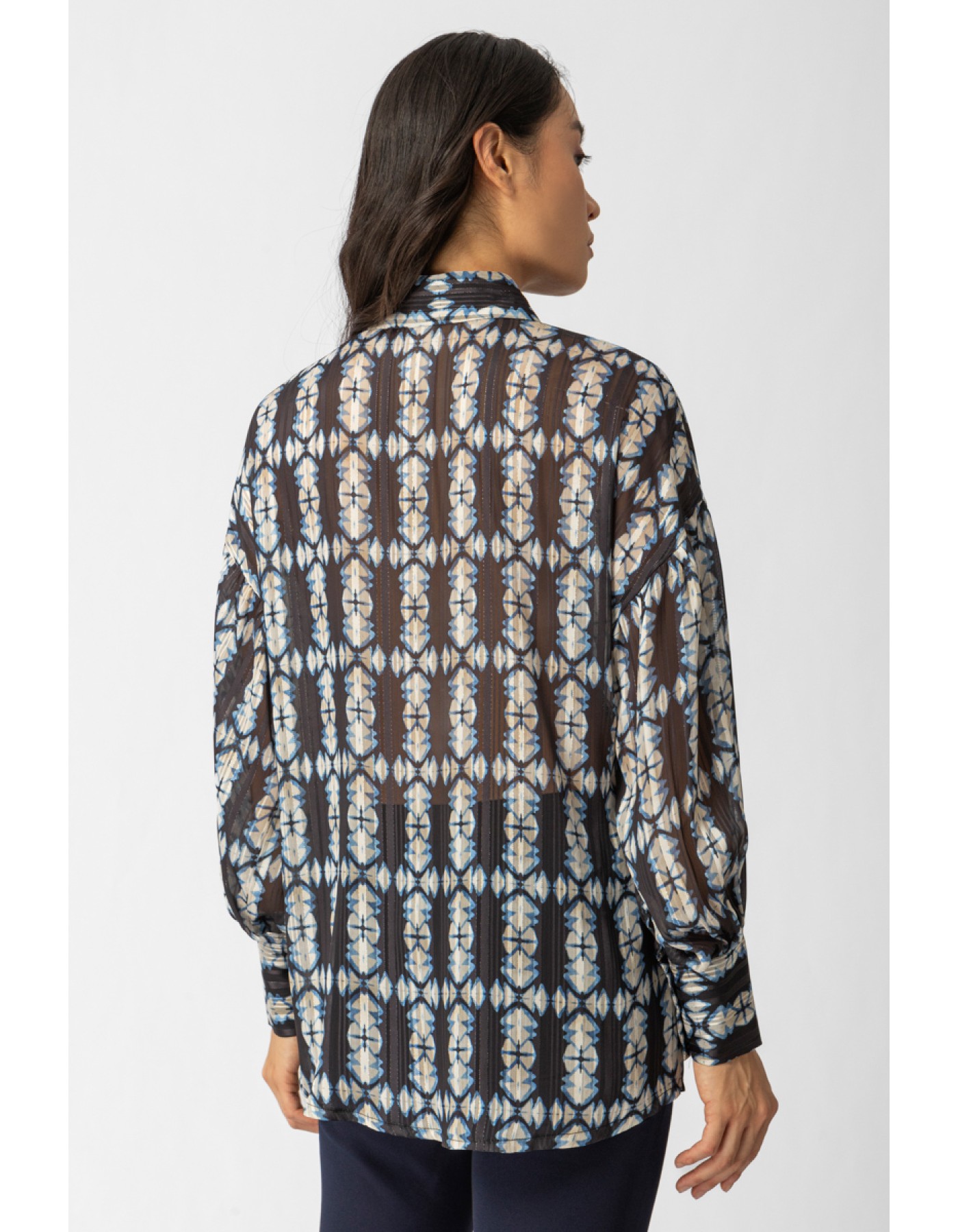 Πουκάμισο διαφάνεια lurex Loria Πουκάμισο διαφάνεια lurex Loria