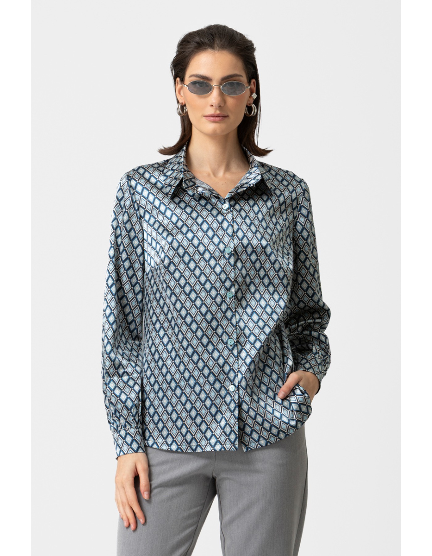 Πουκάμισο σατέν ρόμβος