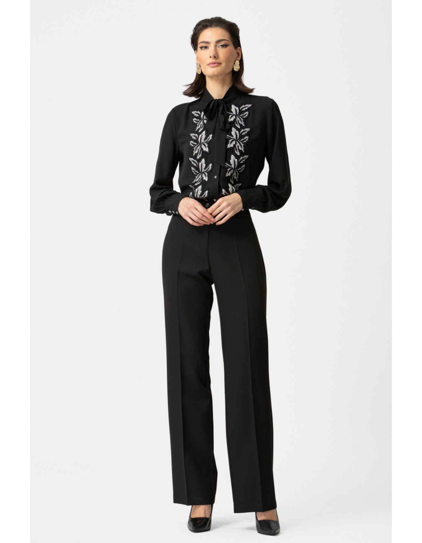 Πουκάμισο κρεπ μοτίφ