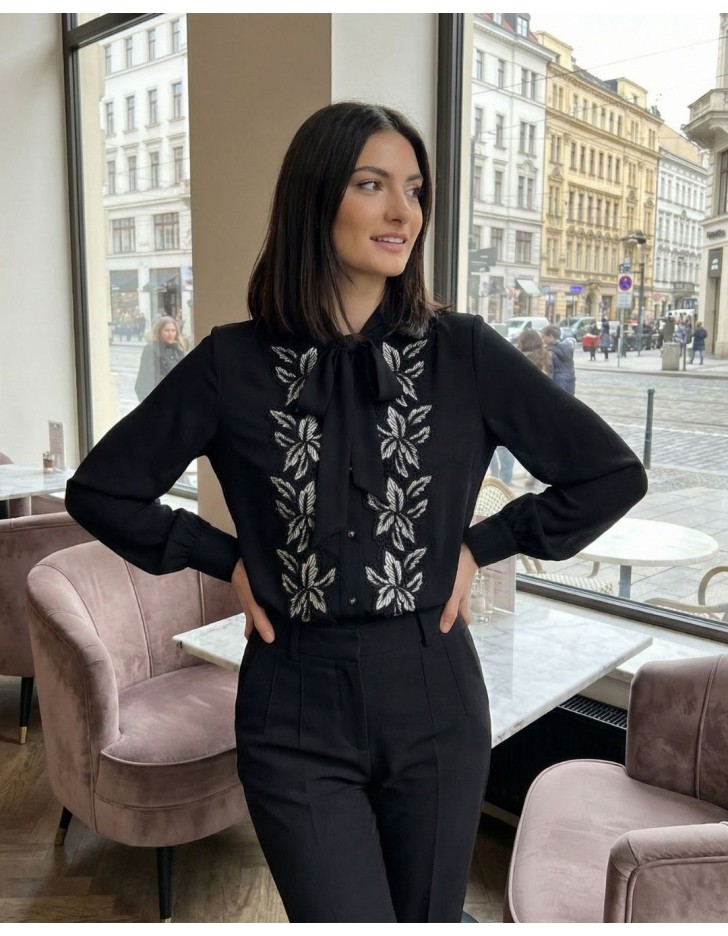 Πουκάμισο κρεπ μοτίφ