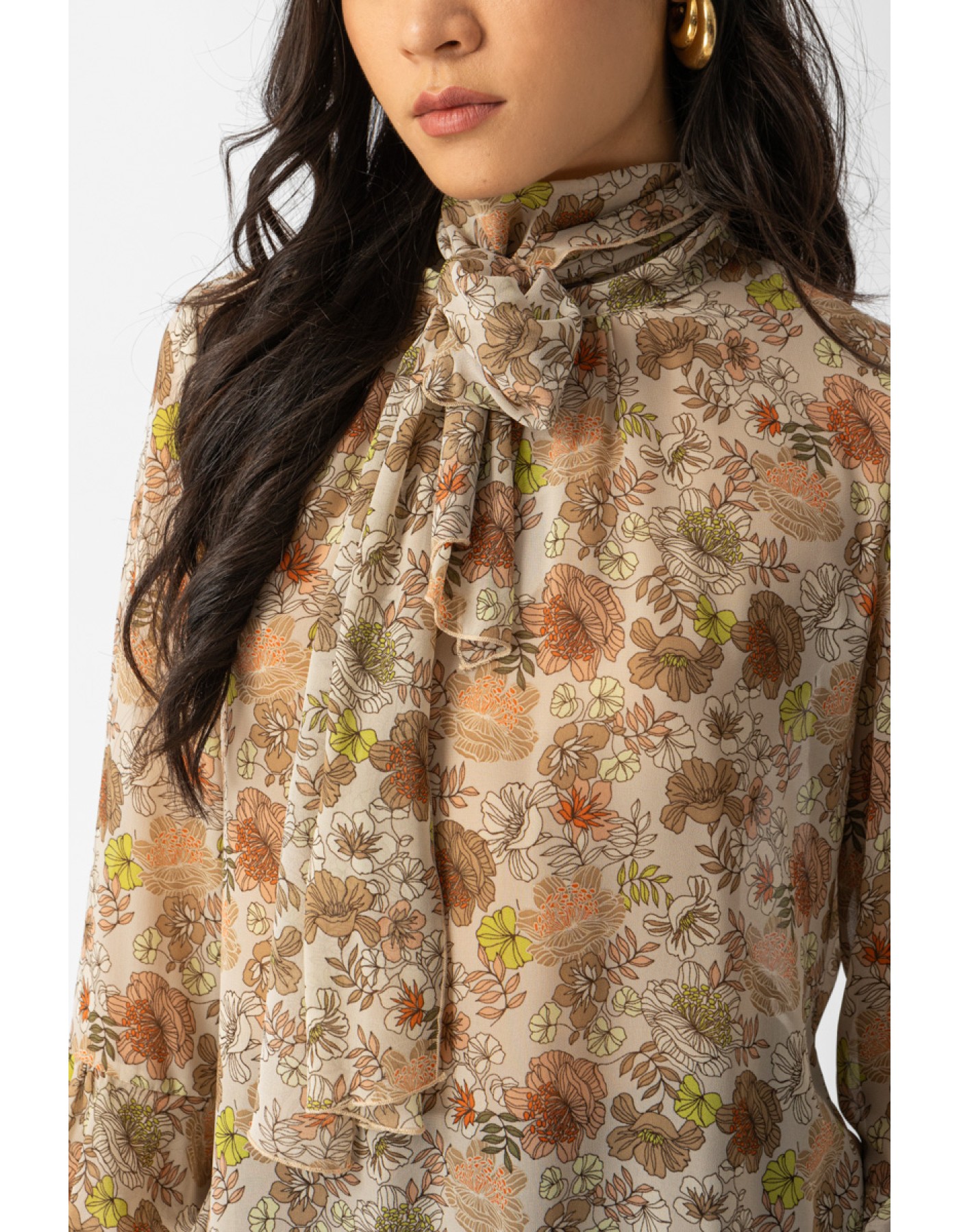 Μπλούζα διαφάνεια εμπριμέ Felix